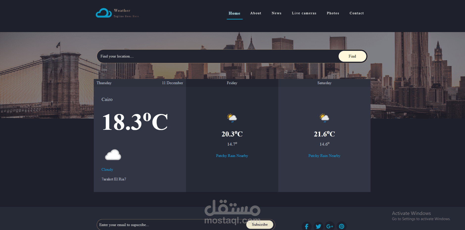 Weather App (Real-Time Forecast Application)