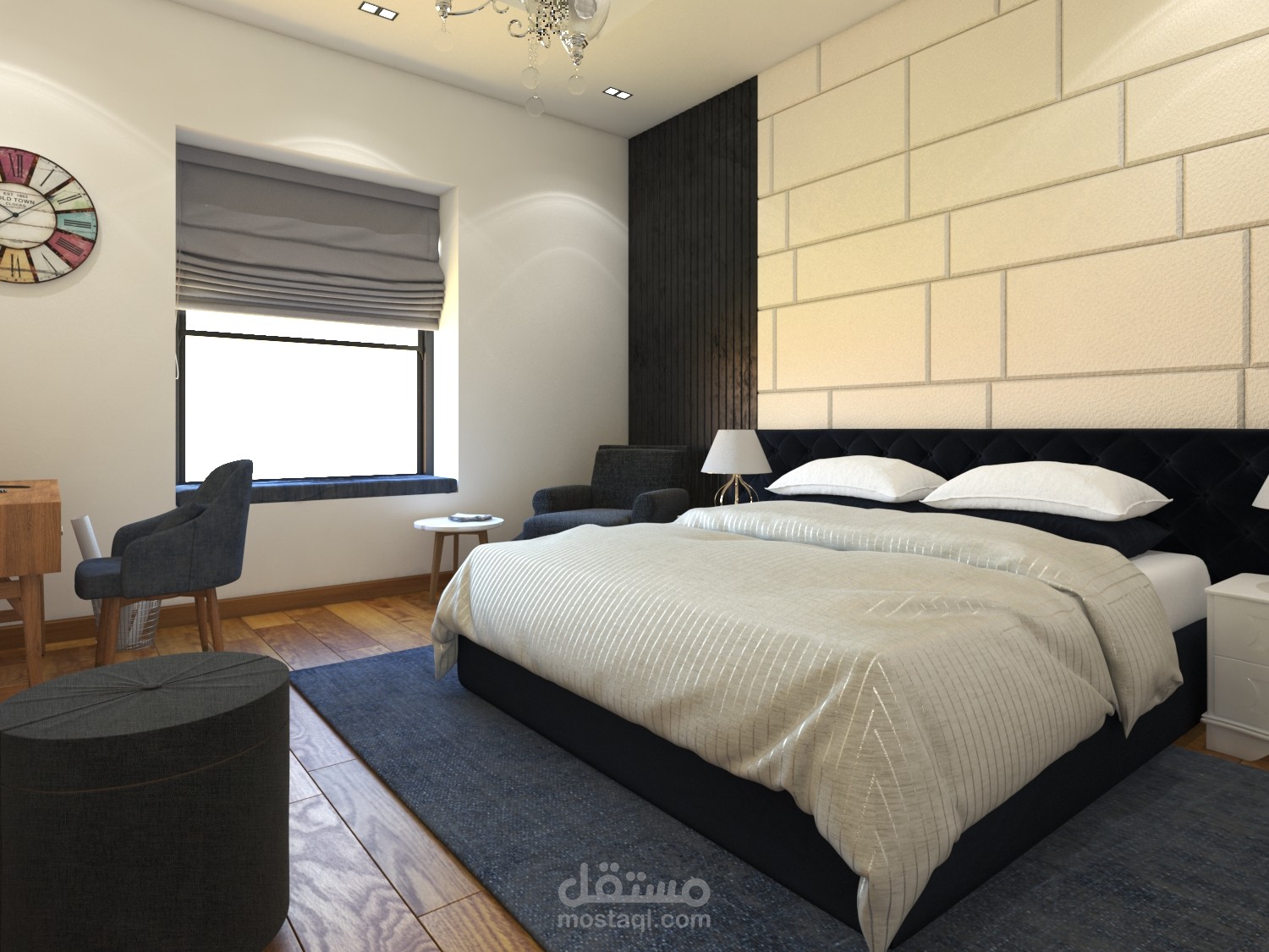 تصميم داخلي لغرفة نوم أولادي