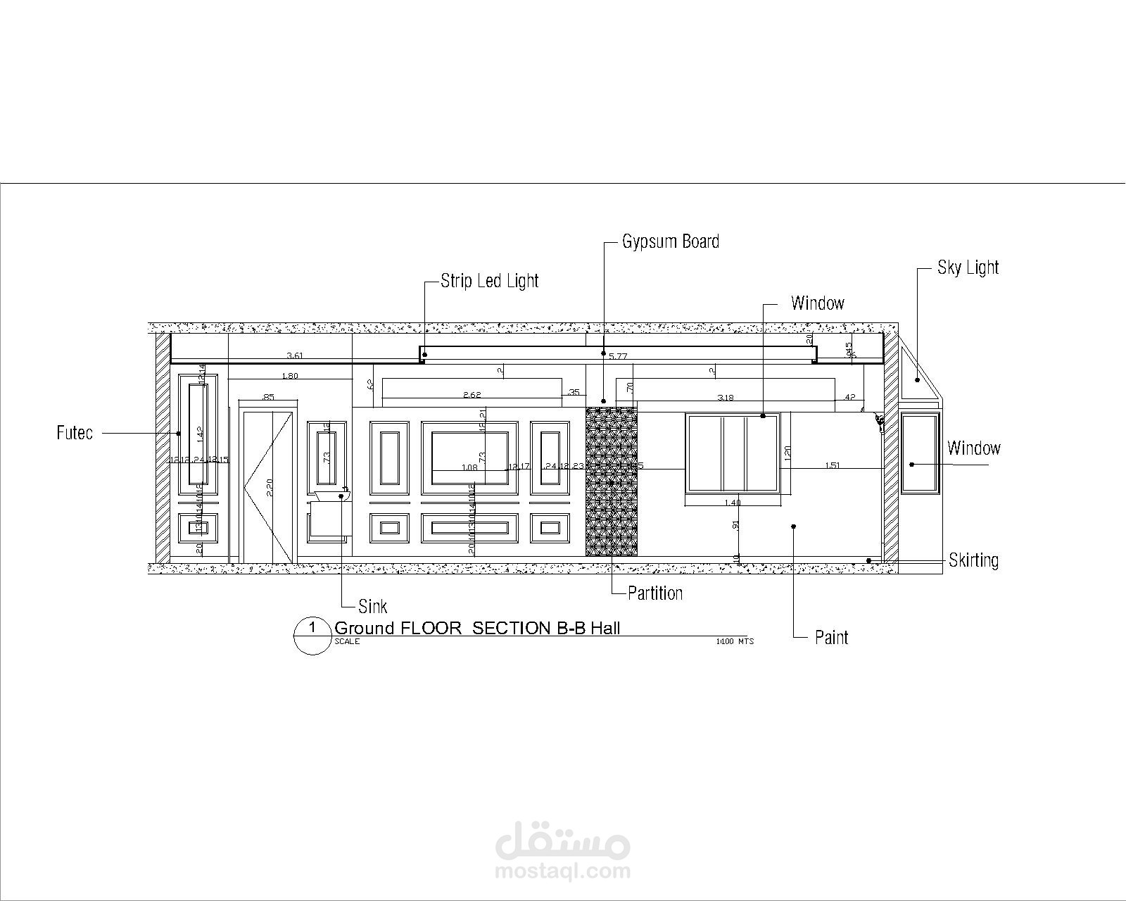 عمل شوب دروينج معماري لفيلا 4 طوابق بالسعودية