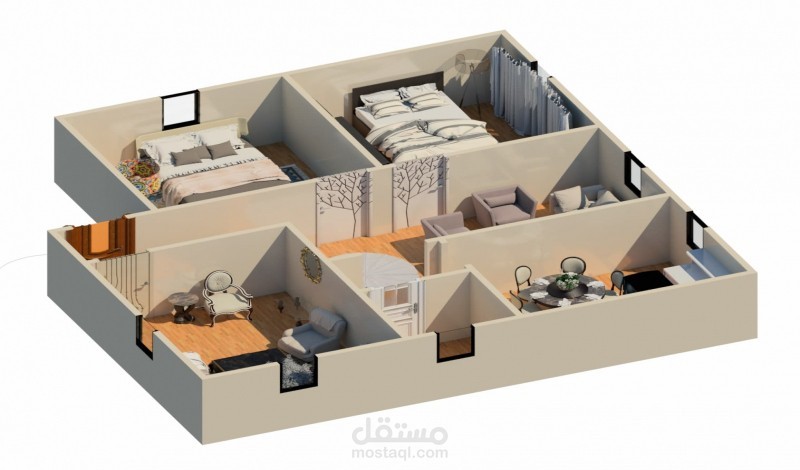 تحويل مخطط لثري دي 3D