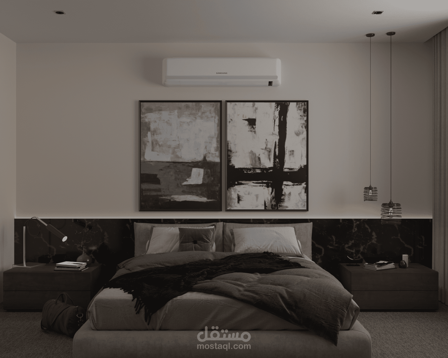 تصميم شقة لعميل بأقل التكاليف والخامات