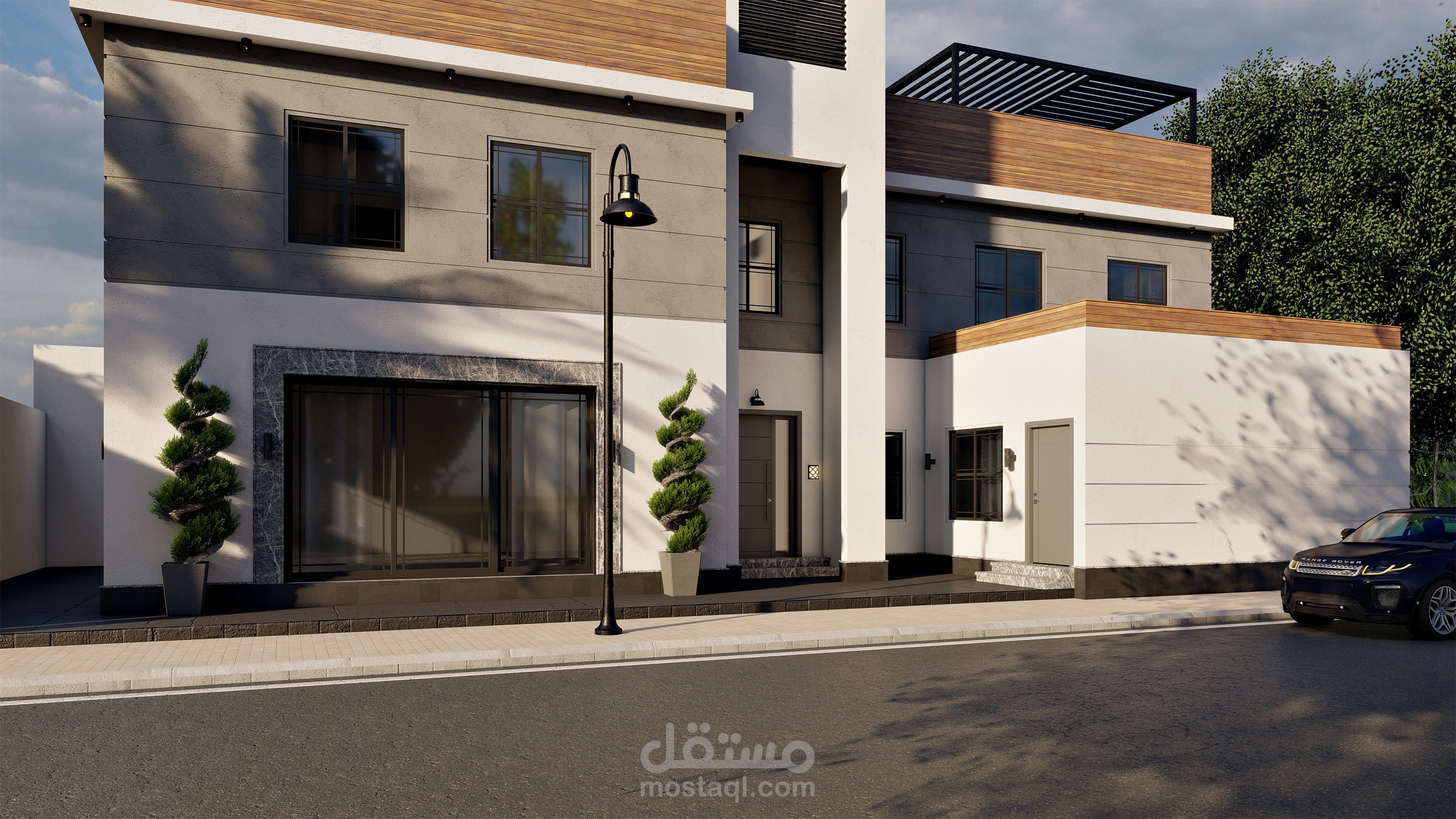 تصميم واجهه مودرن في المملكة العربية السعودية