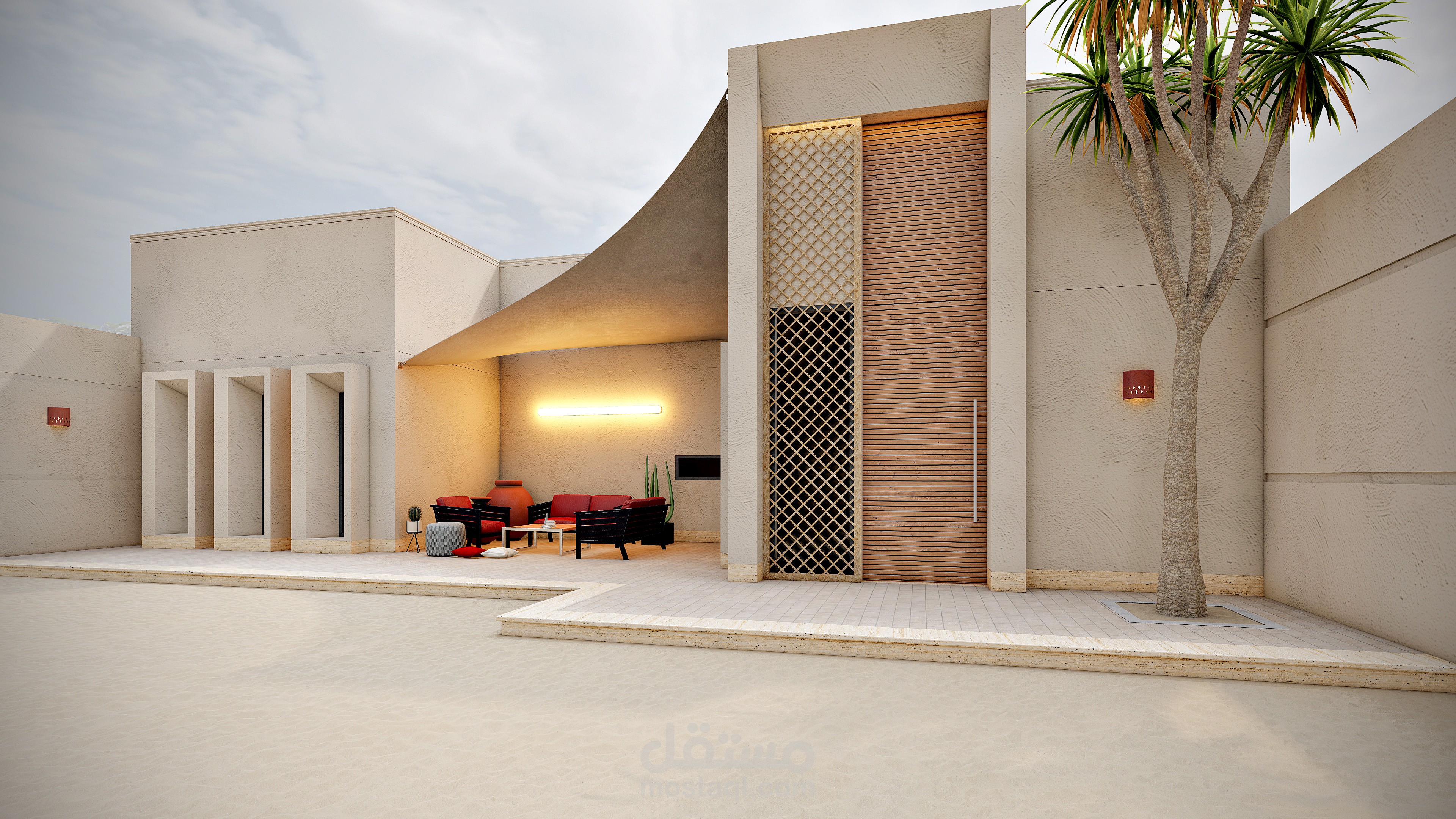 تصميم فيلا دور واحد