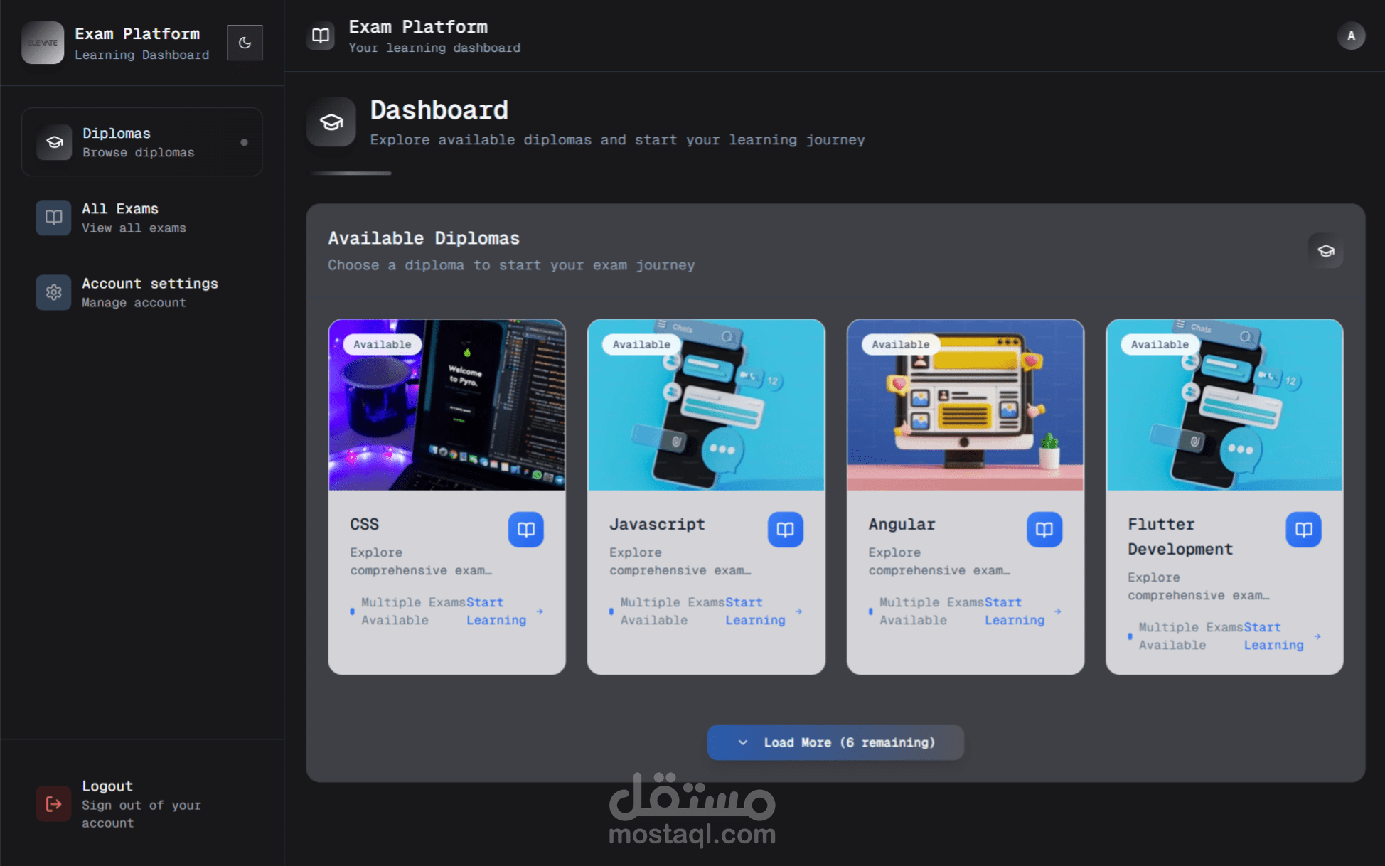 ExamApp – منصة اختبارات إلكترونية تفاعلية