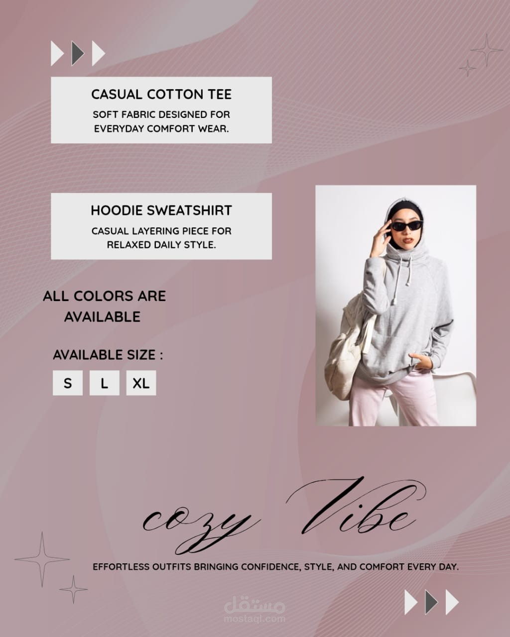 Design a trendy hoodie poster