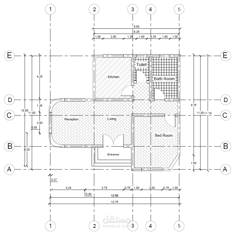 مجموعة مخططات معمارية متنوعة باستخدام AutoCAD