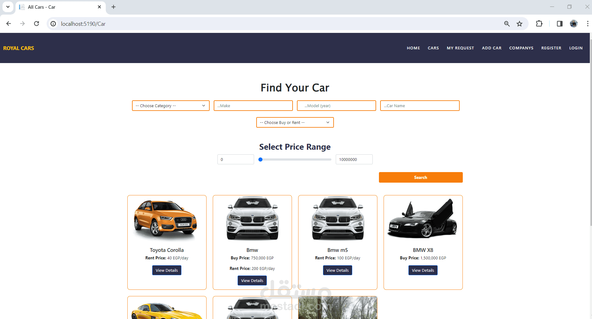 CarShop for Buy and Rent