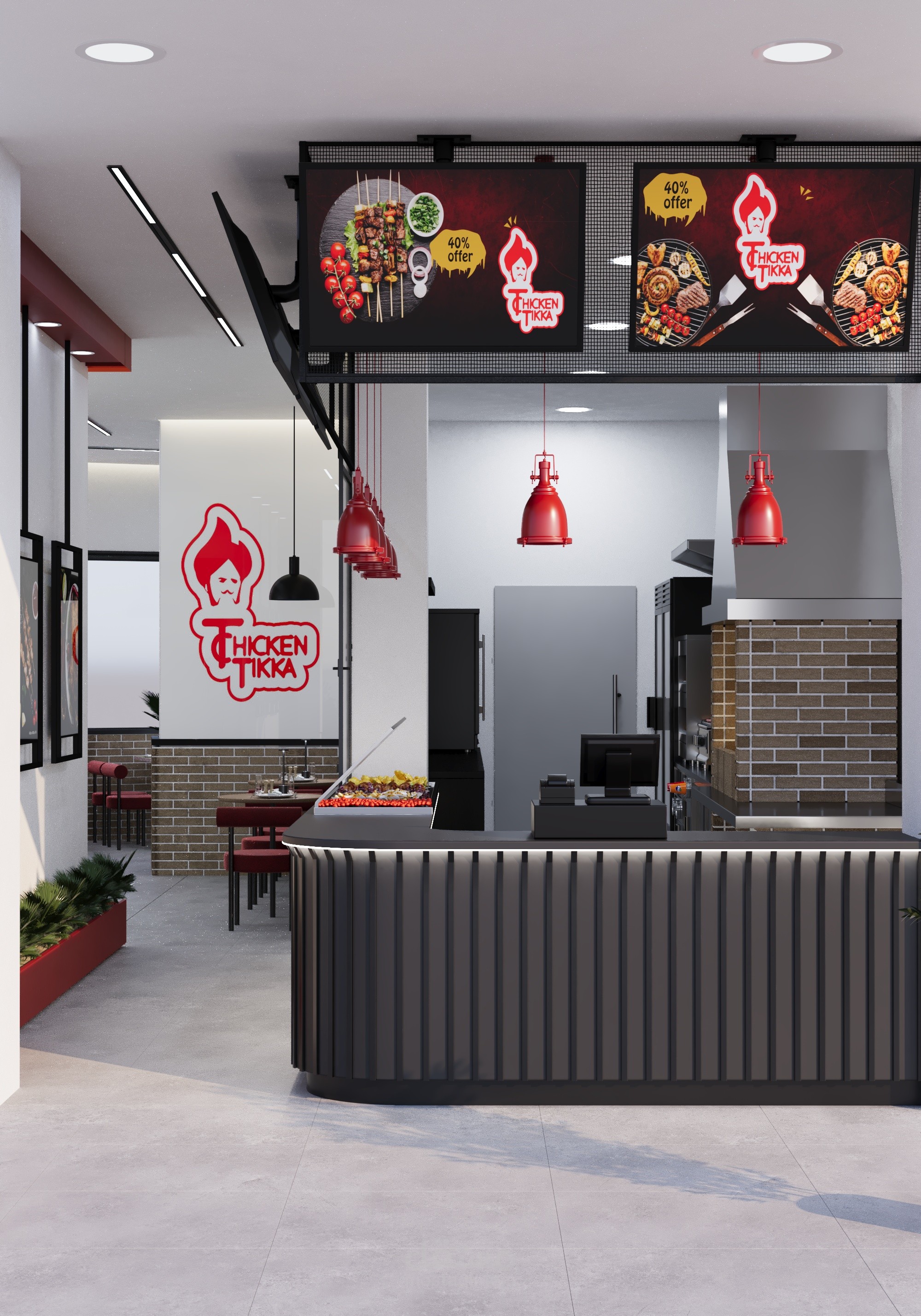 تصميم مطعم تشيكن تكا