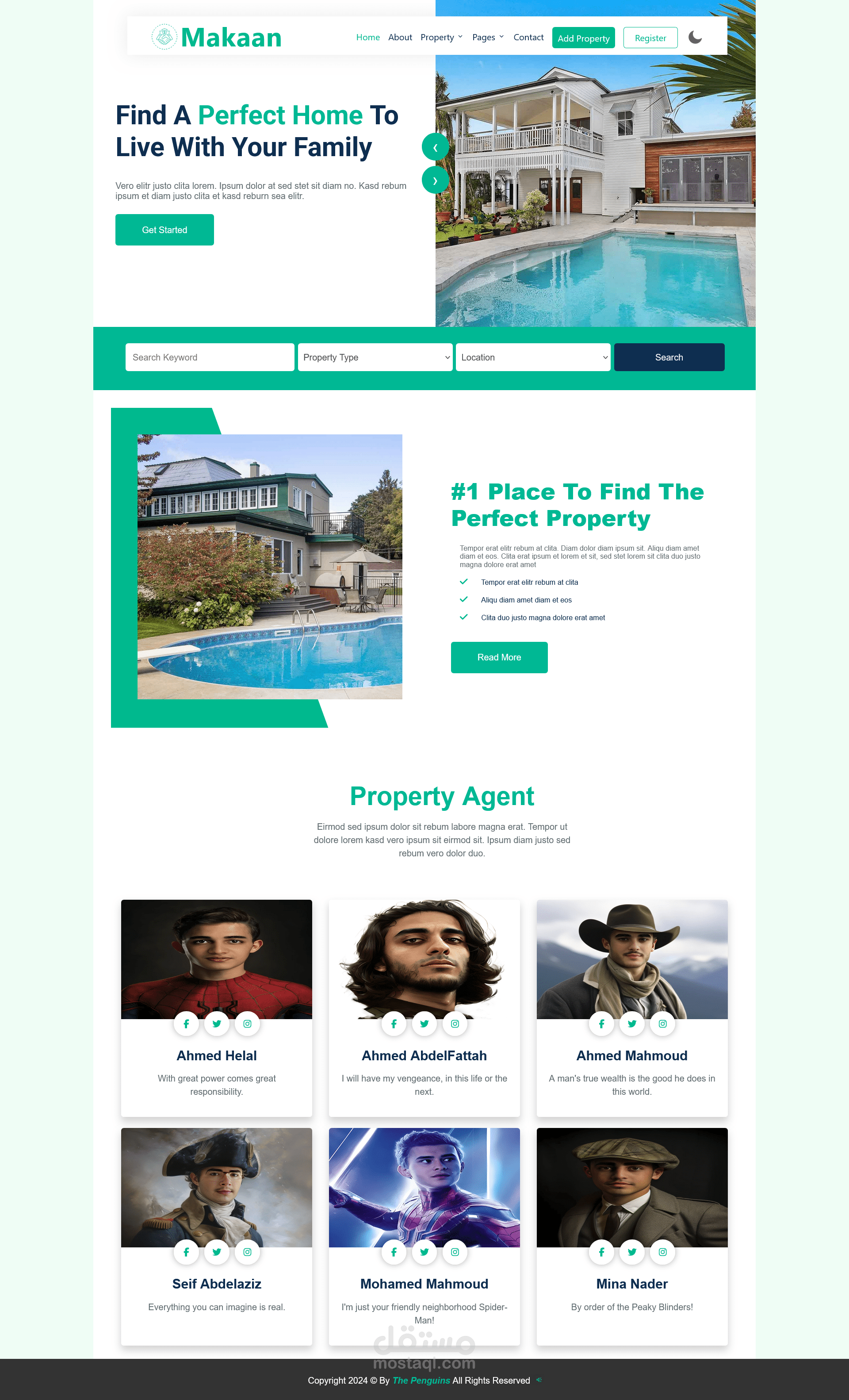 Makaan - Real Estate Website Template.