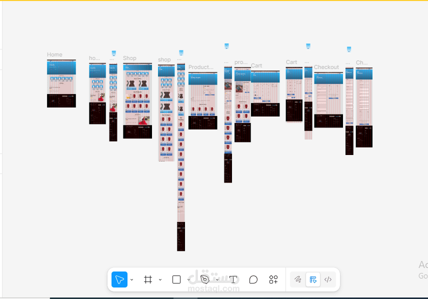 تصميم واجهة متجر إلكتروني حديث (E-Commerce UI/UX)