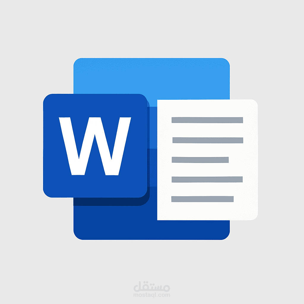 Word مع تنسيق احترافي