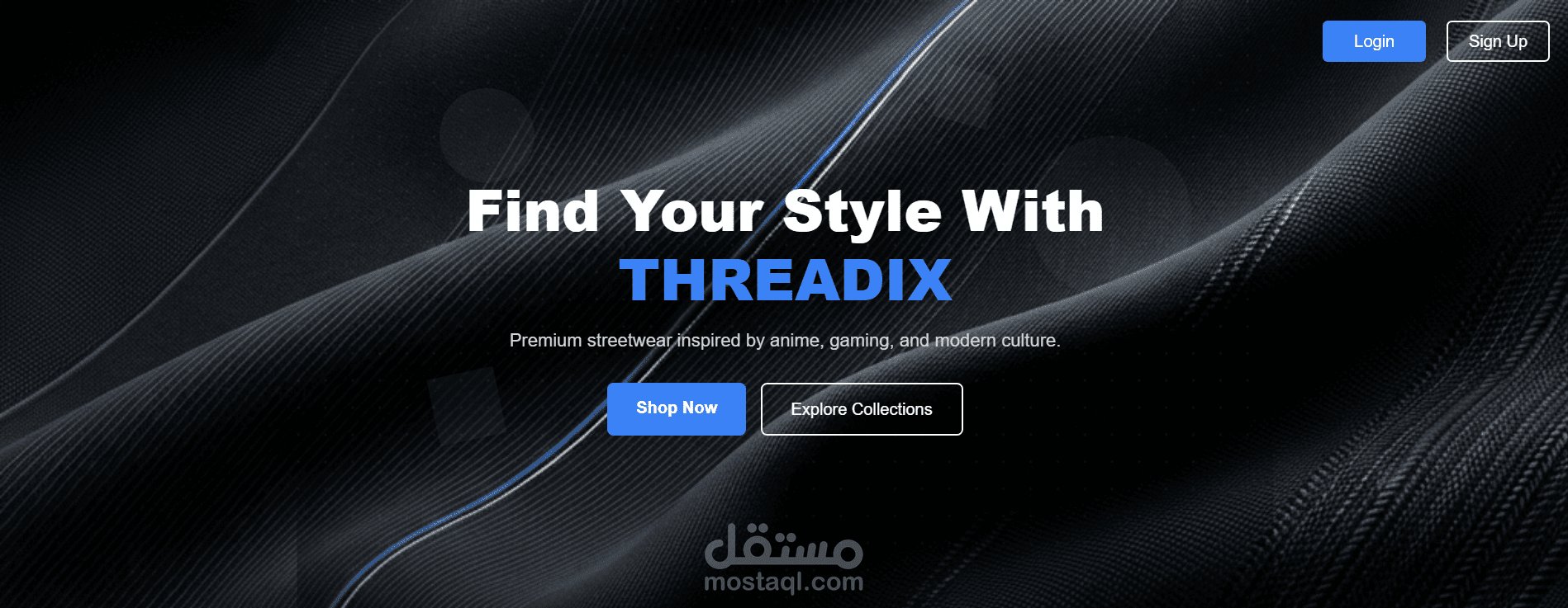 منصة E-Commerce حديثة لبيع الملابس Fullstack