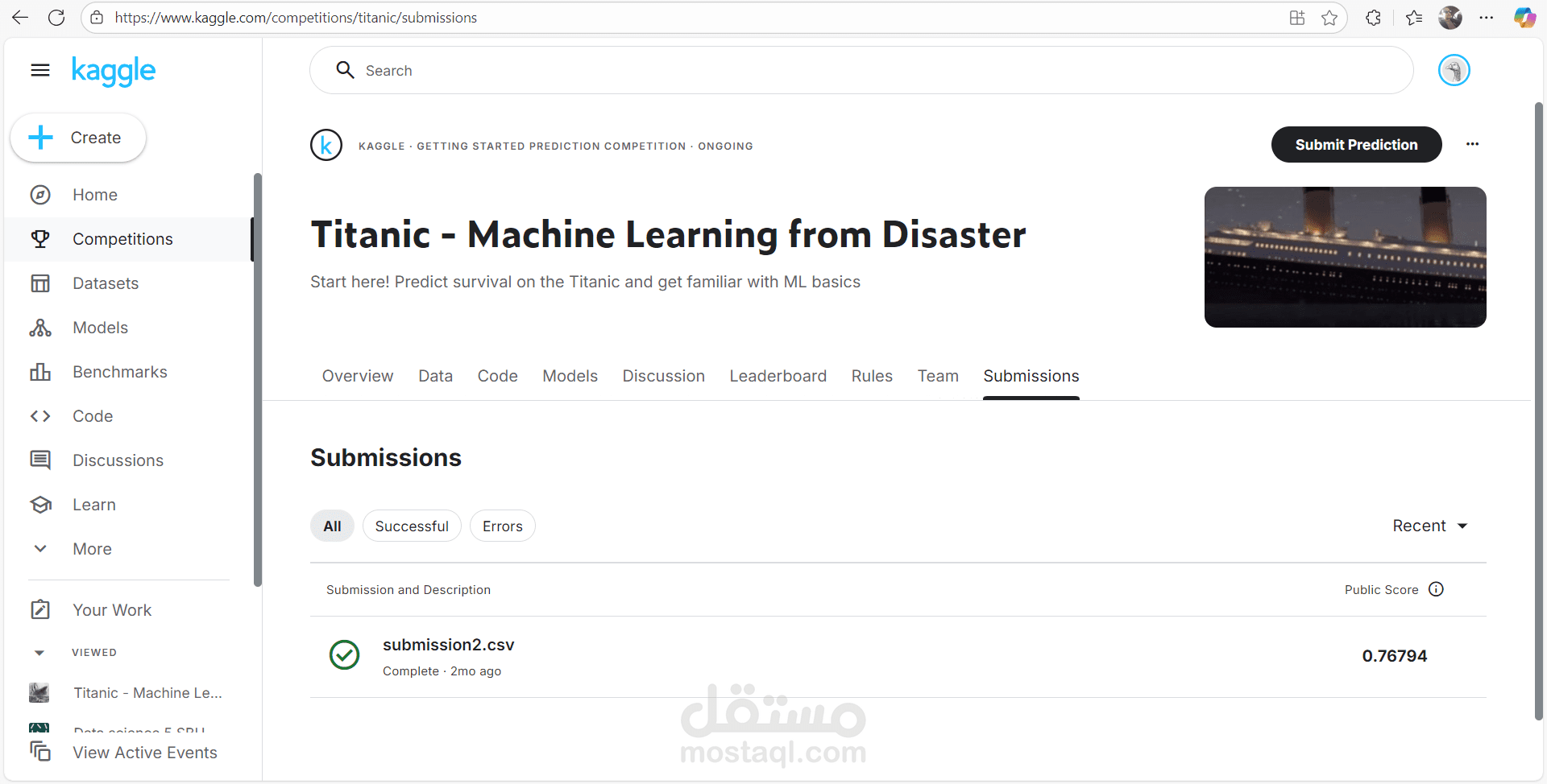 Titanic - Machine Learning from Disaster