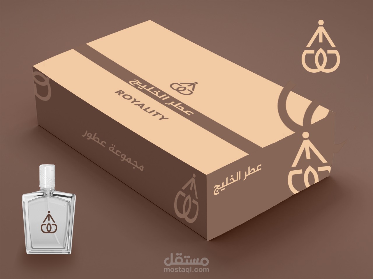 تصميم باكتجينغ لبراند عطور