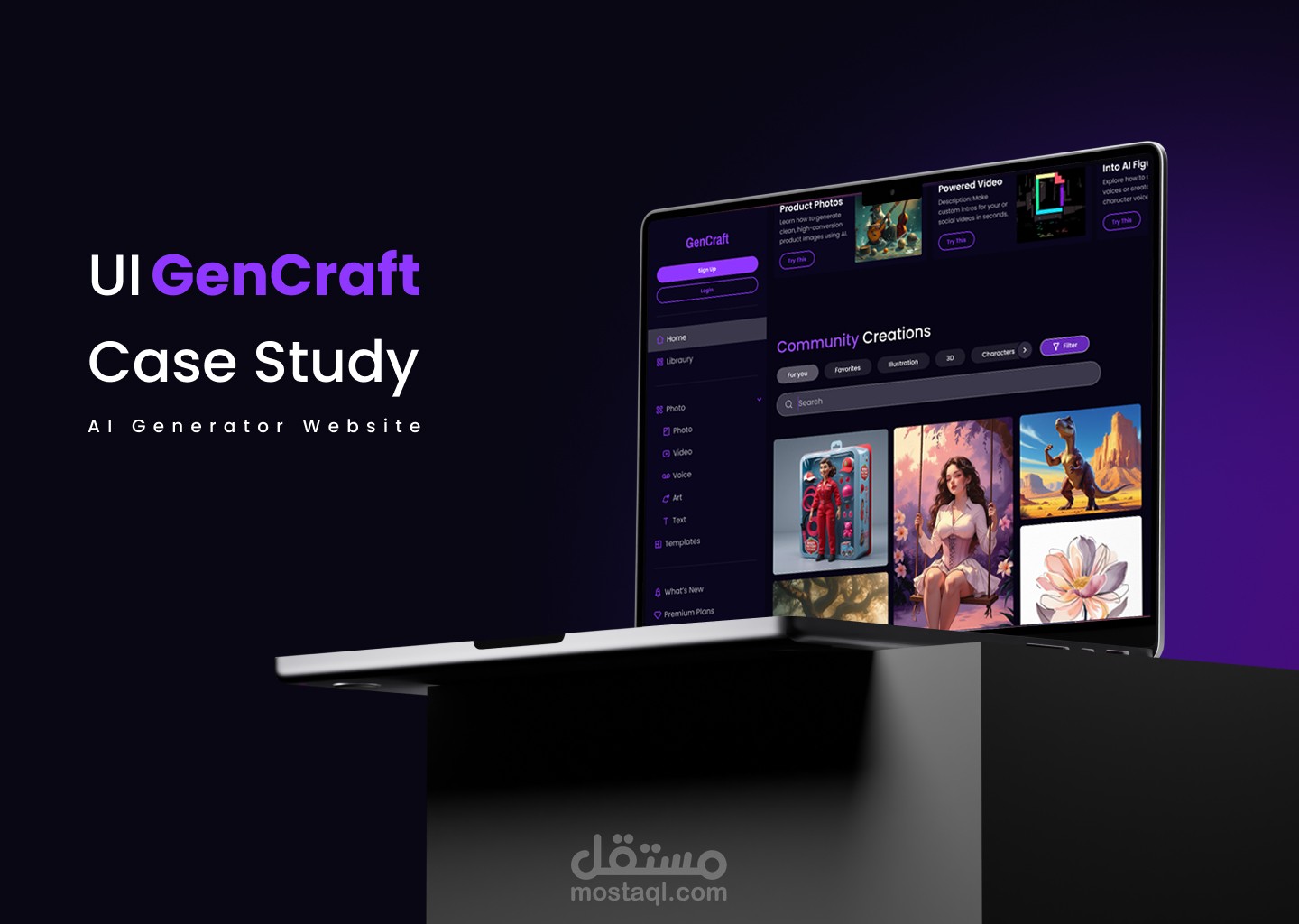 UI Case study (GenCraft Website)