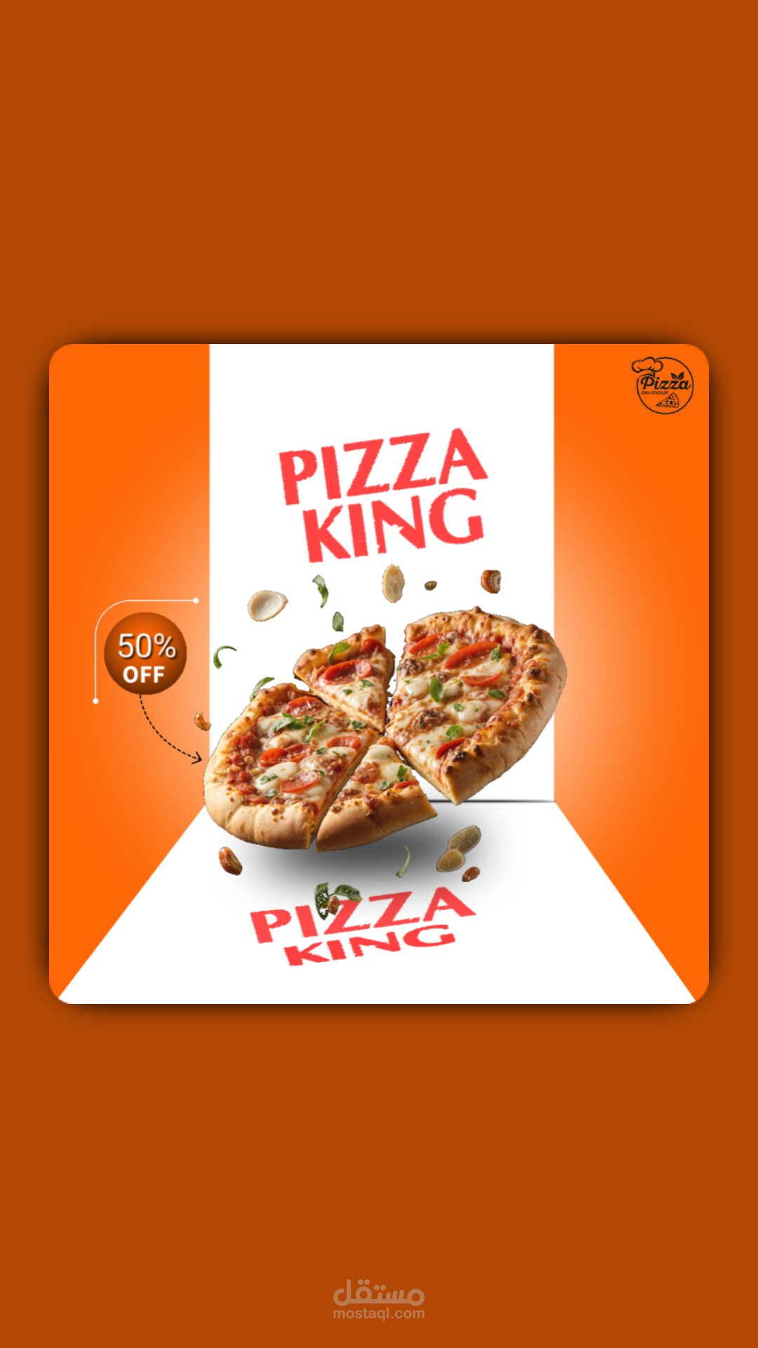 Food advertising poster Pizza