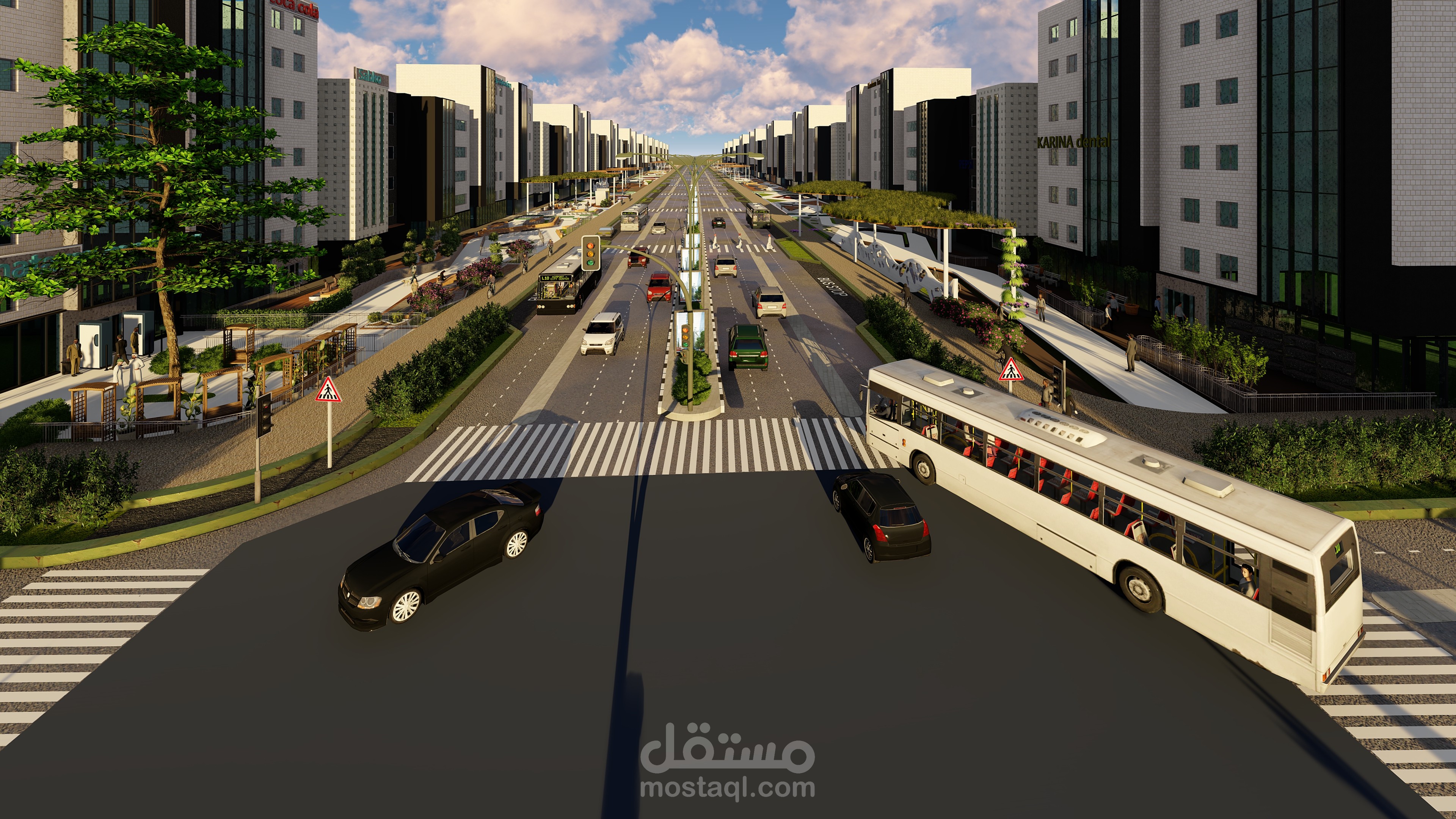 إعاده تصميم شارع رئيسي