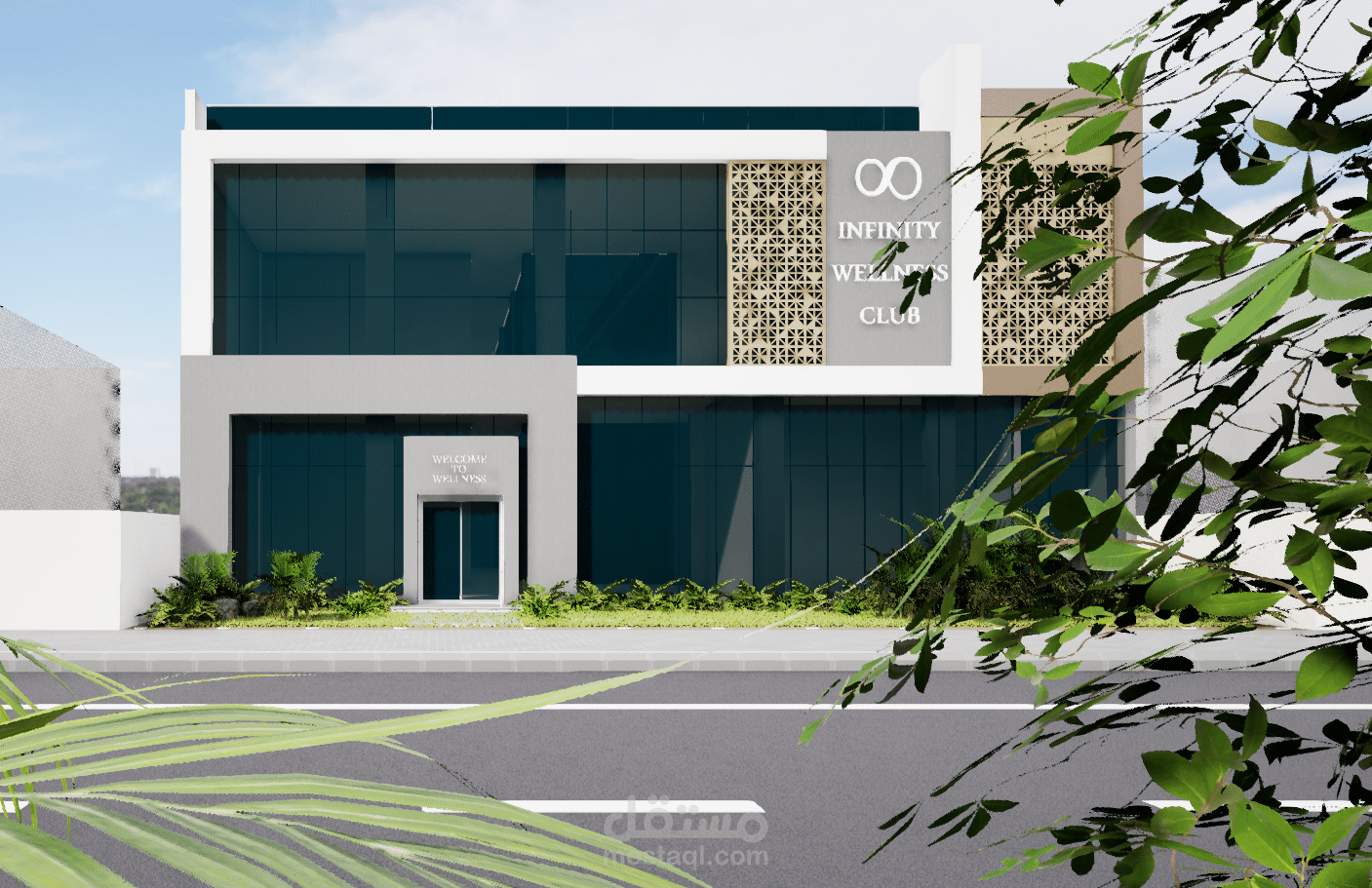 تصميم نادي رياضي بمنطقة الحدود الشمالية، المملكة العربية السعودية