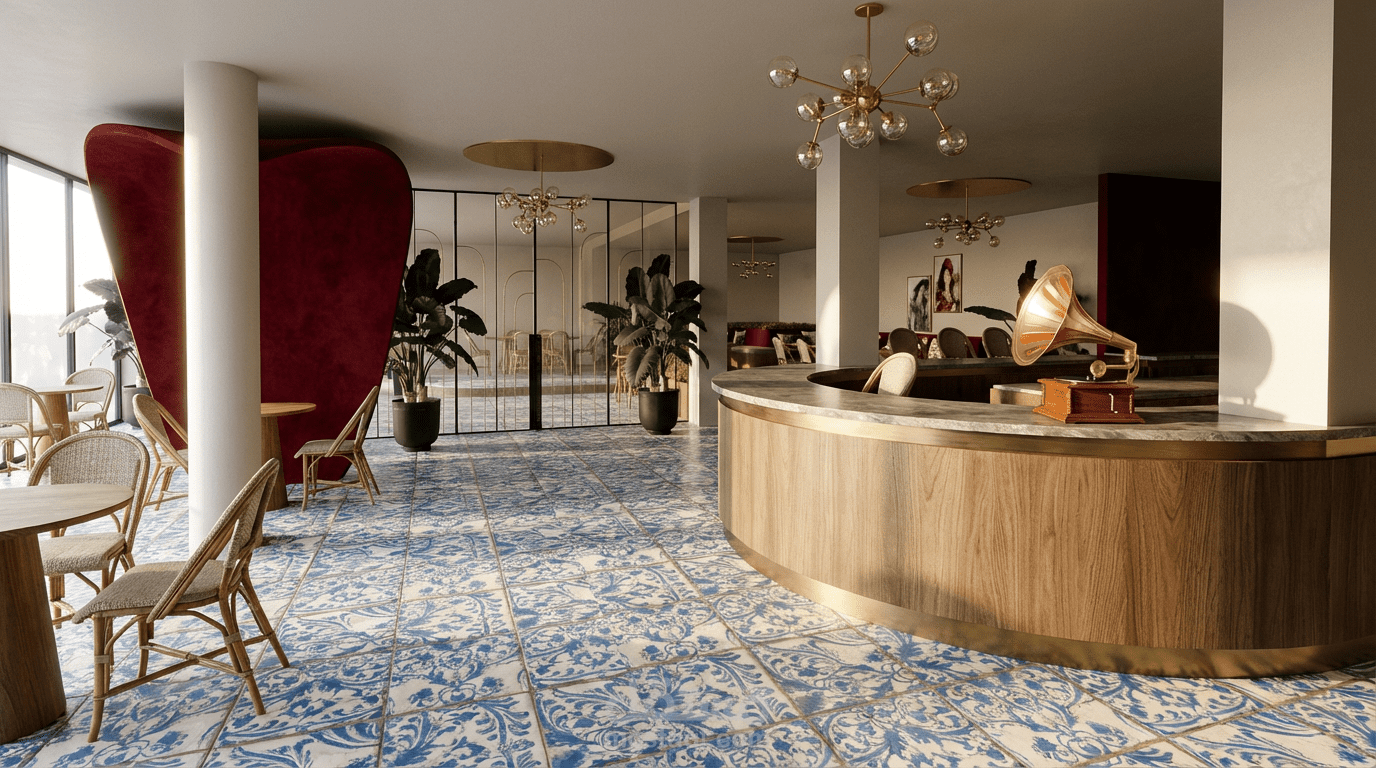 تصميم كافيه كلاسيكي