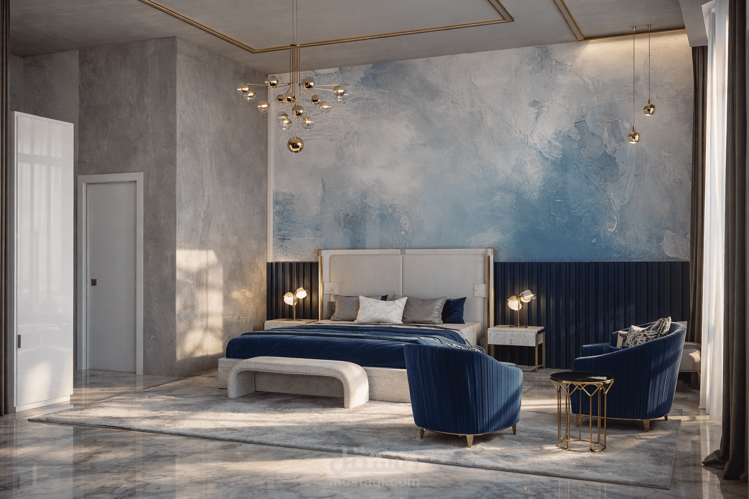 تصميم داخلي لغرفة نوم