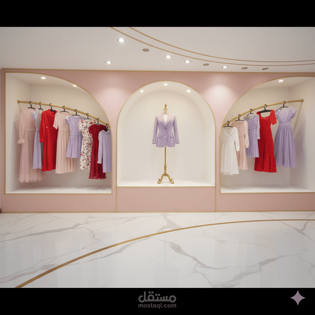 تصميم يوتيك ملابس نسائية