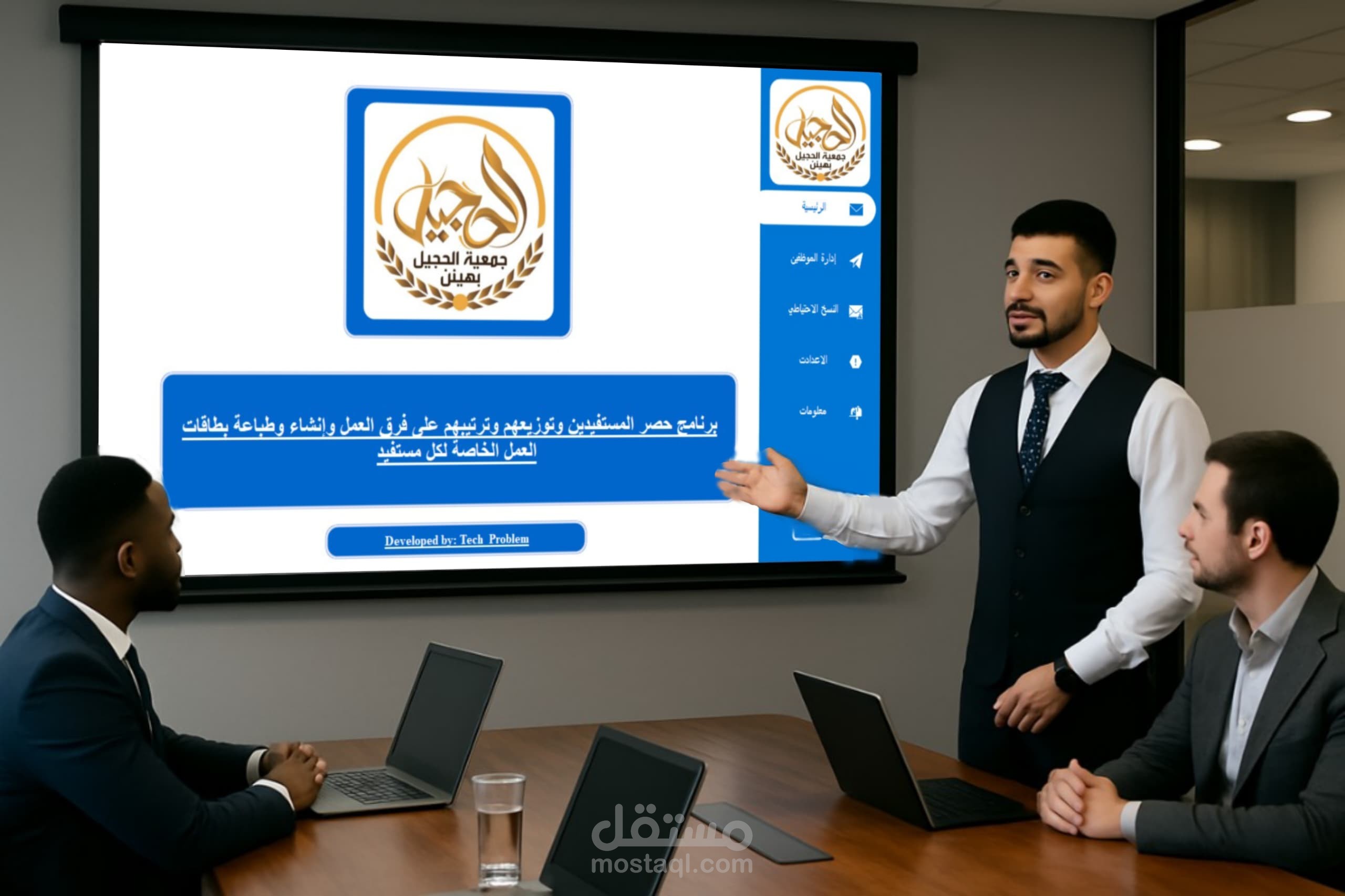 برنامج إدارة الموظفين وتنظيم فرق العمل