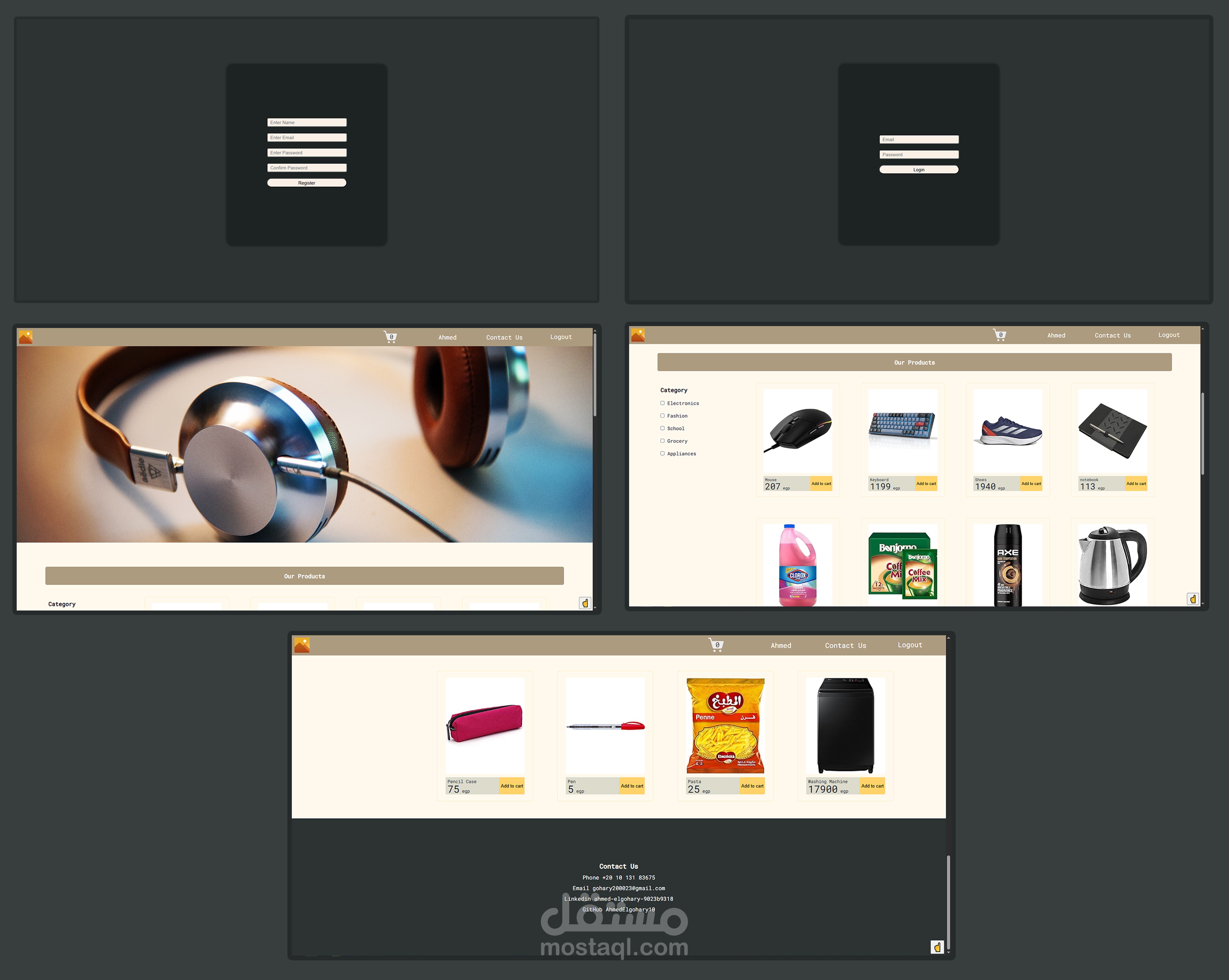Ecommerce Website using HTML, CSS, and JS
