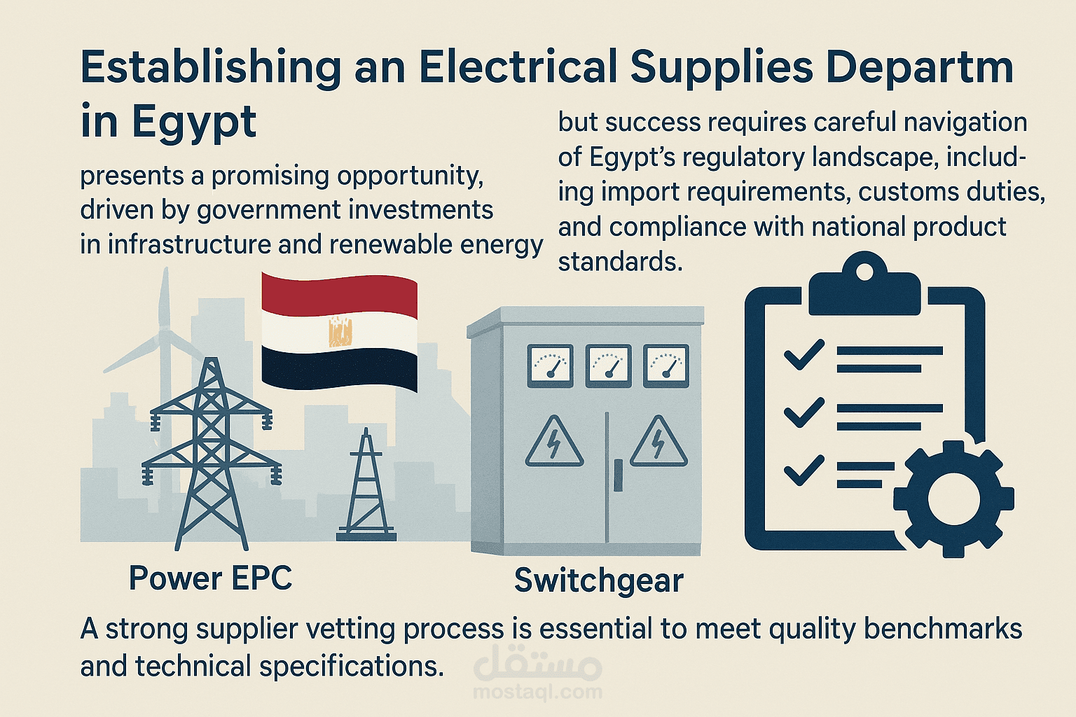 Strategic Market Entry: Establishing an Electrical Supplies Department in Egypt
