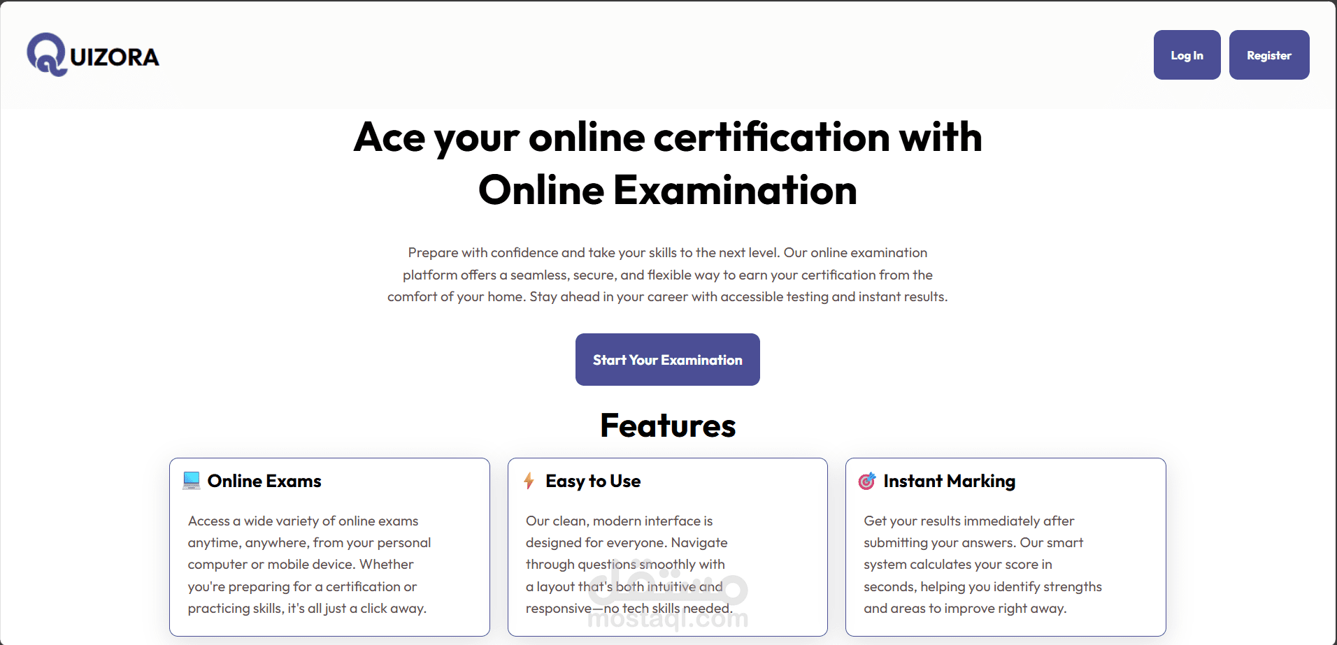 Examination Website