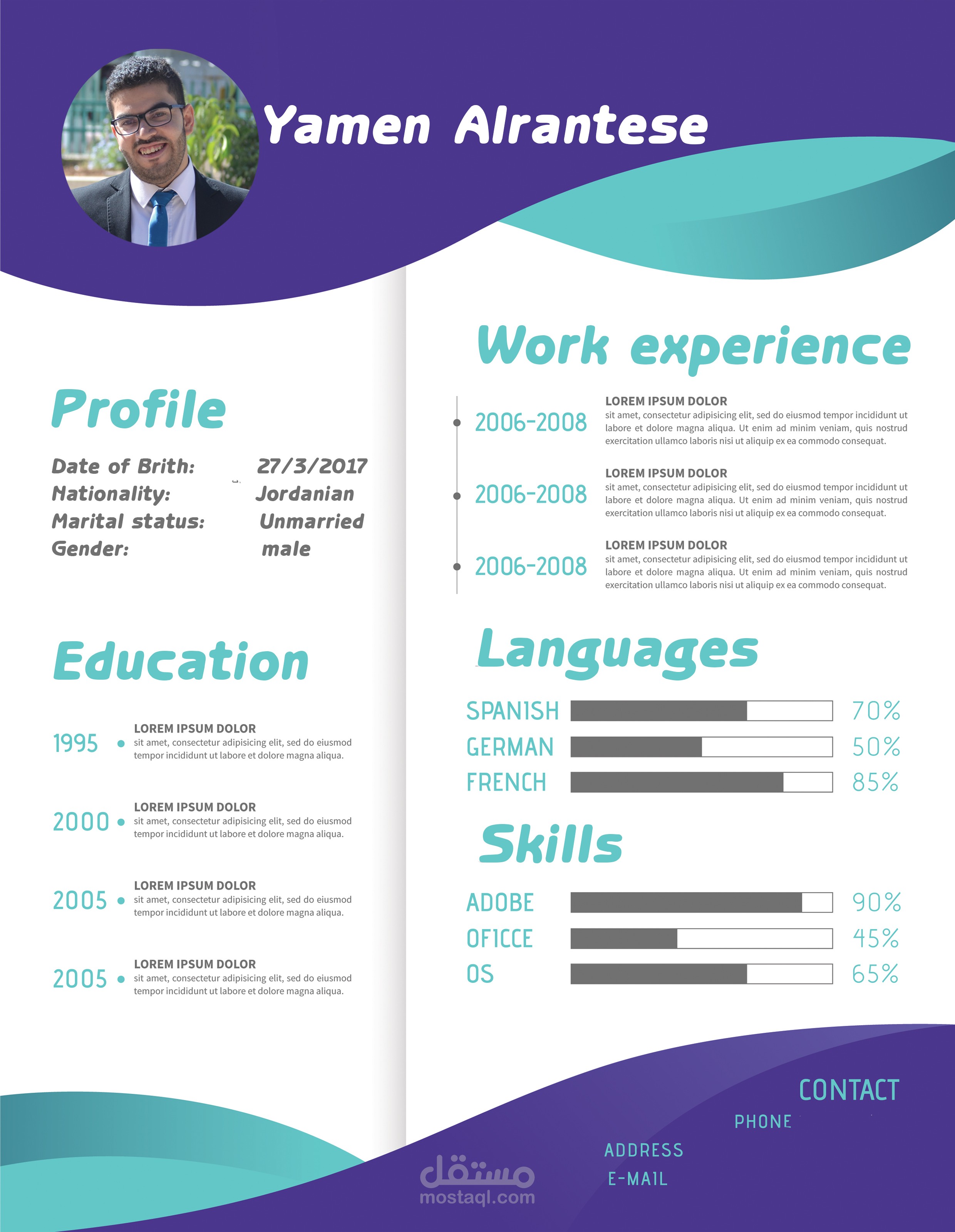 تصميم السيرة الذاتية الخاصة بك CV