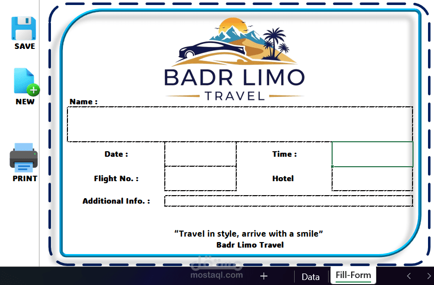 Invoice For Rent Car