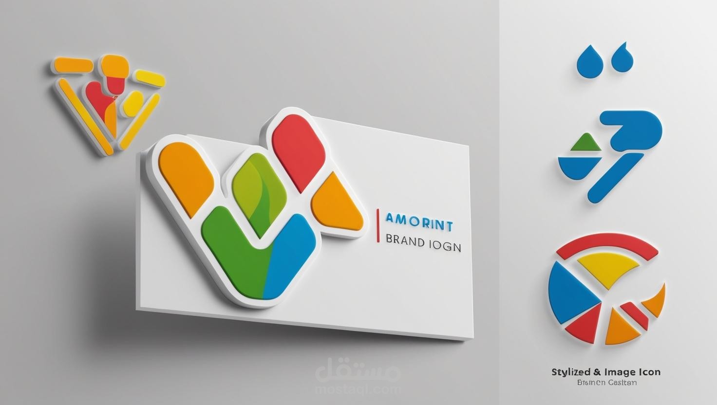 تصميم شعار بأسلوب 3D