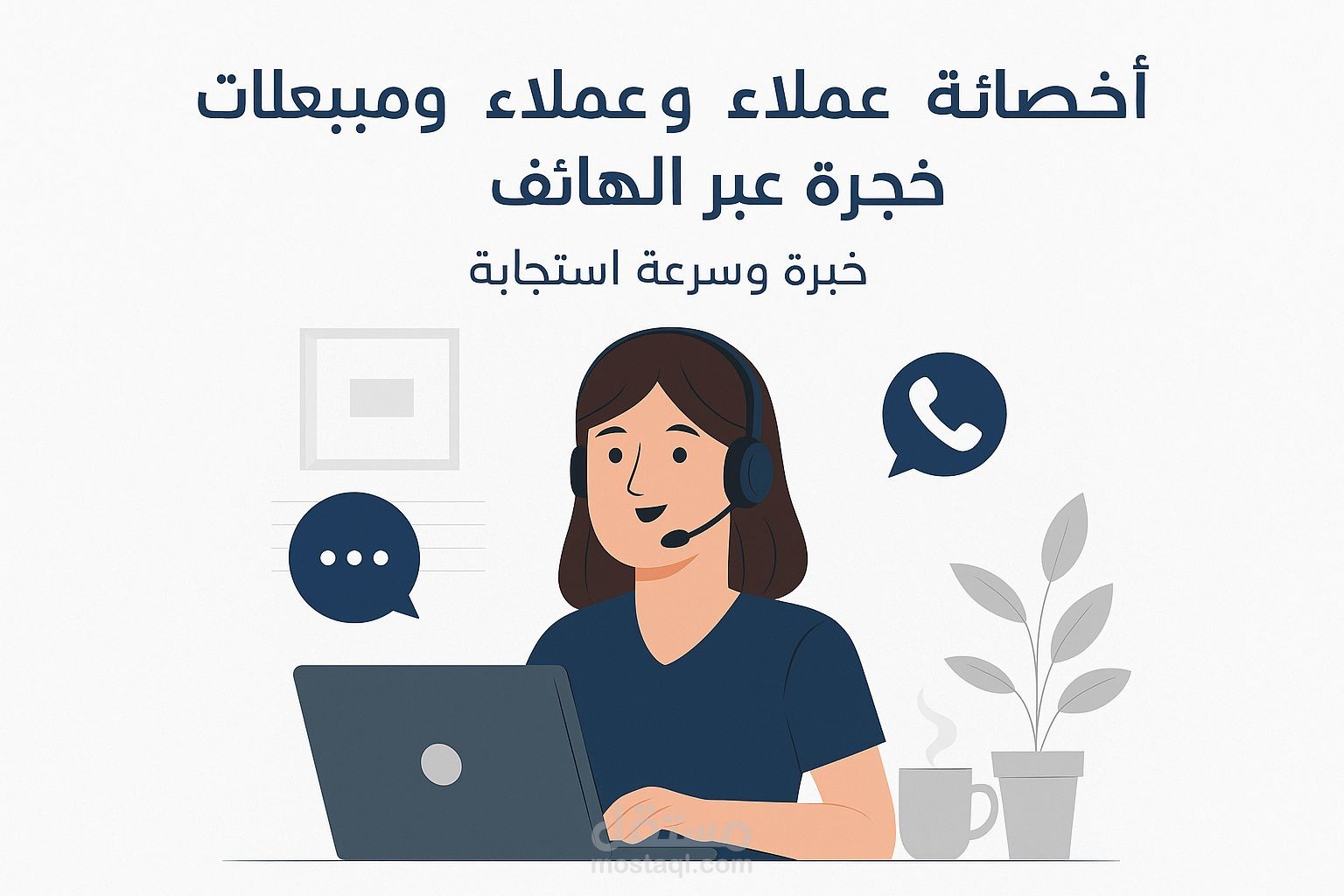 الرد على استفسارات العملاء عبر الهاتف