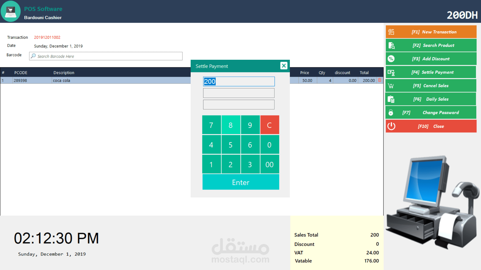 Pos system windows application
