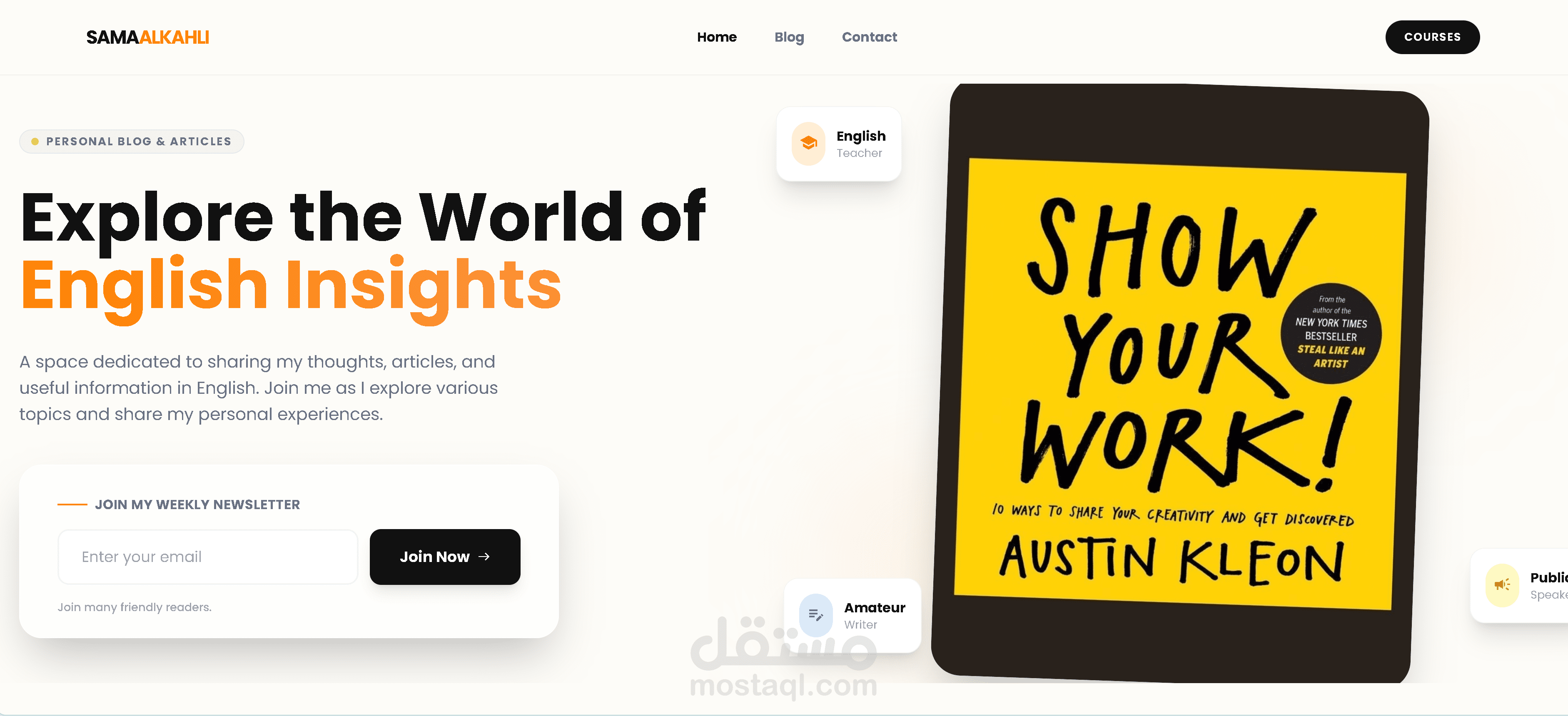 Sama Alkahli - Personal Blog & Education Platform