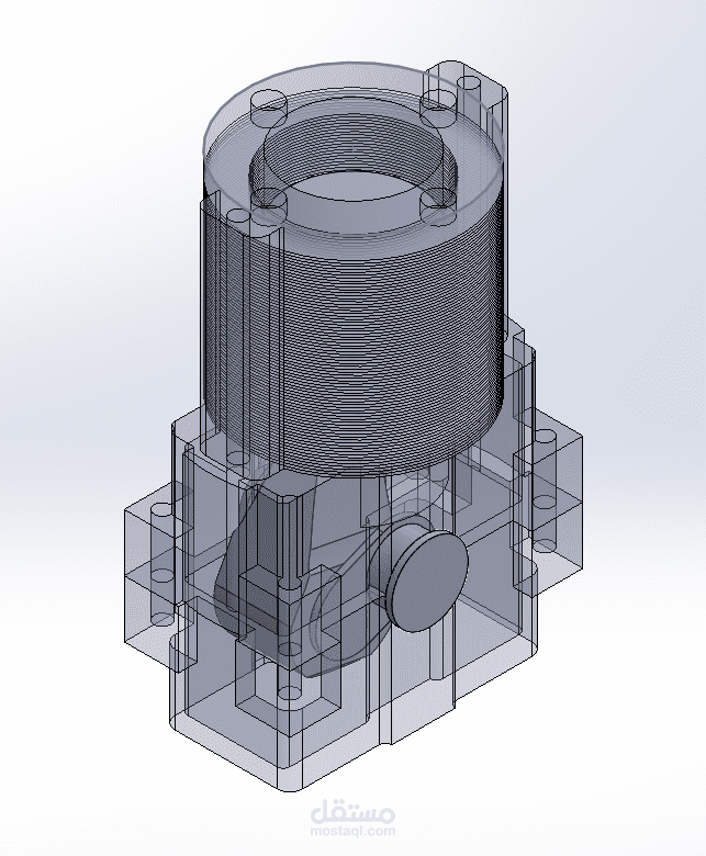 motor design using SolidWorks