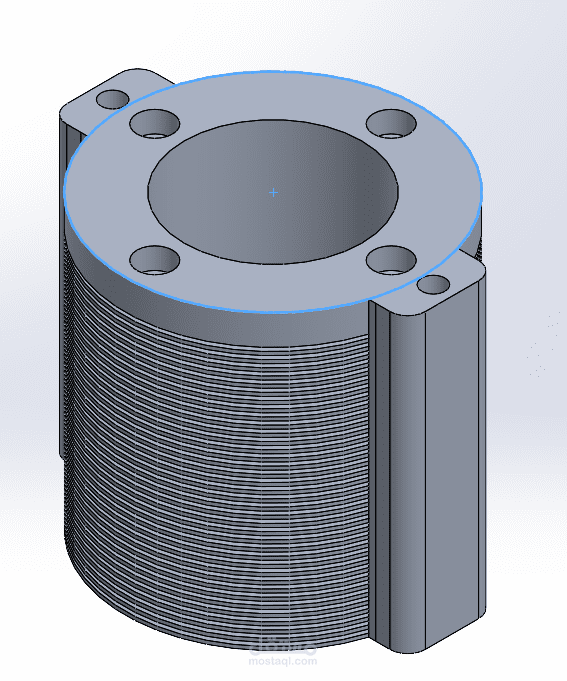 cylider design using SolidWorks