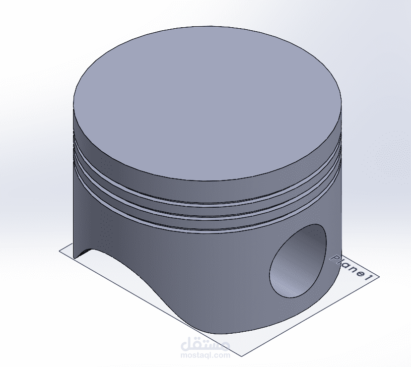 piston design using SolidWorks