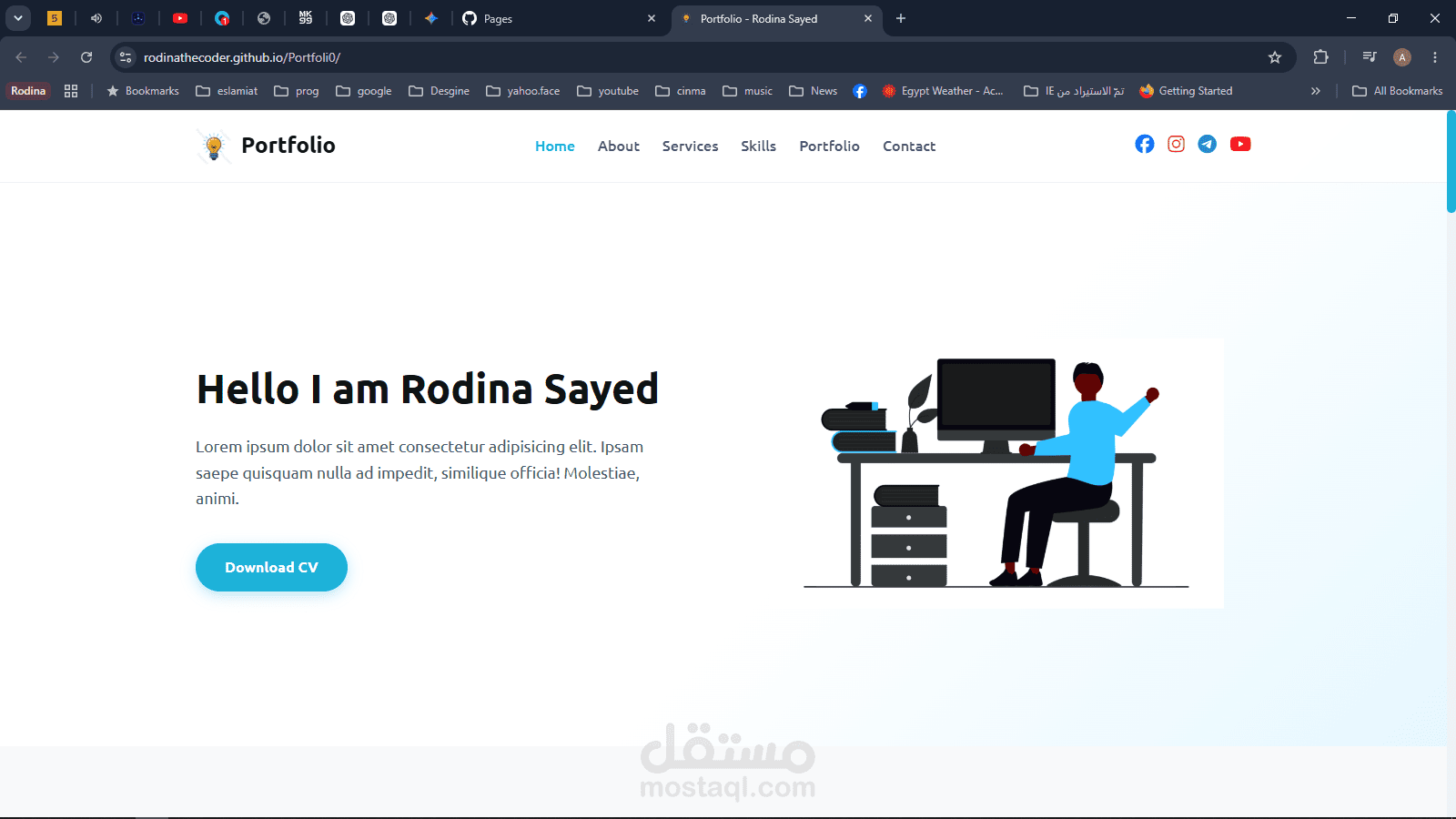 Modern Personal Portfolio Website