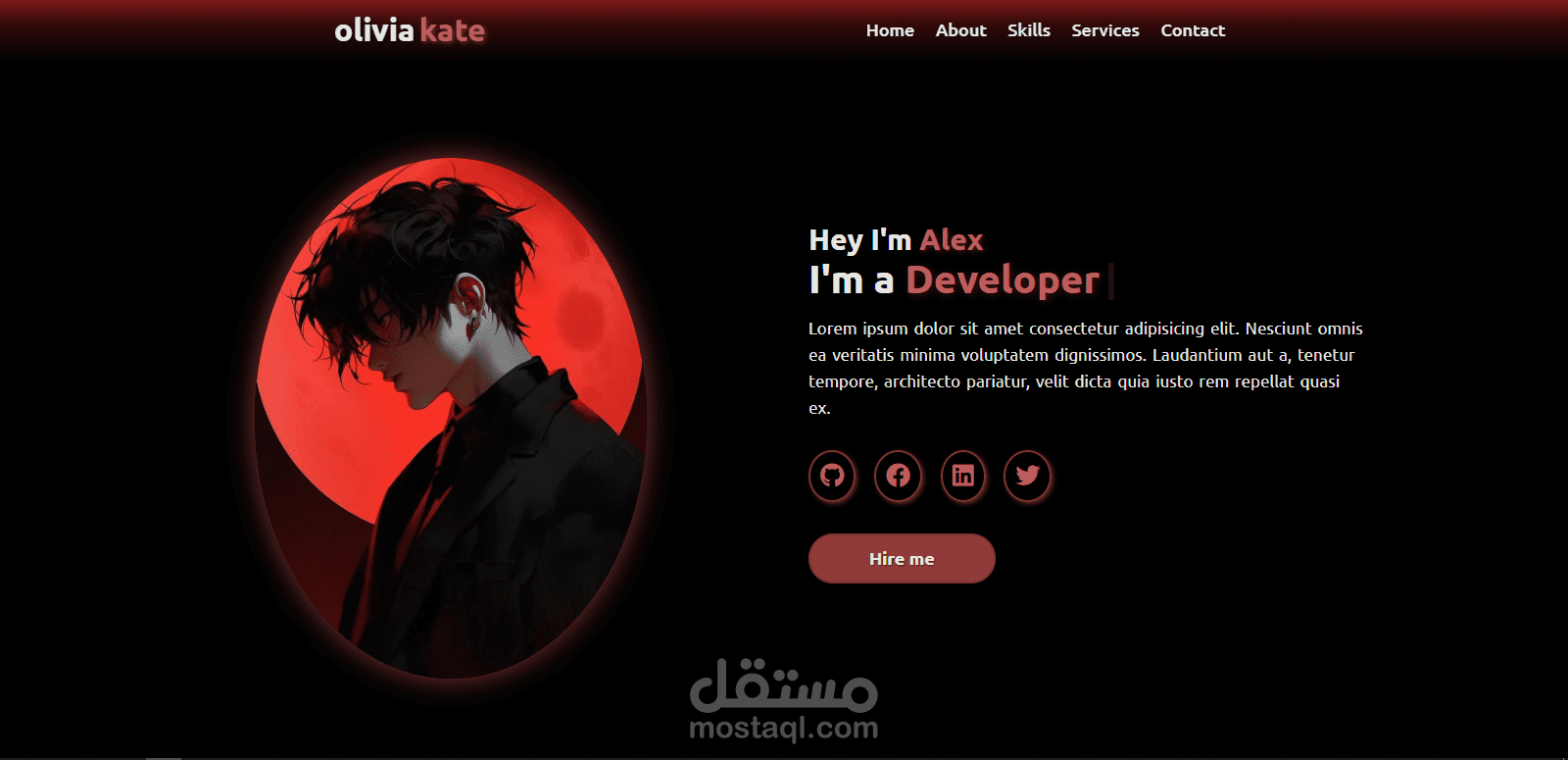 Modern Portfolio Landing Page