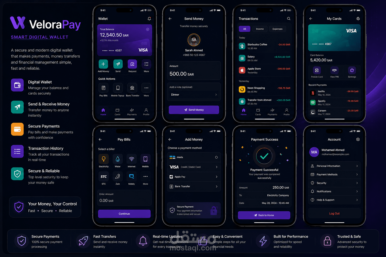 VeloraPay | Secure Digital Wallet & Payment Application