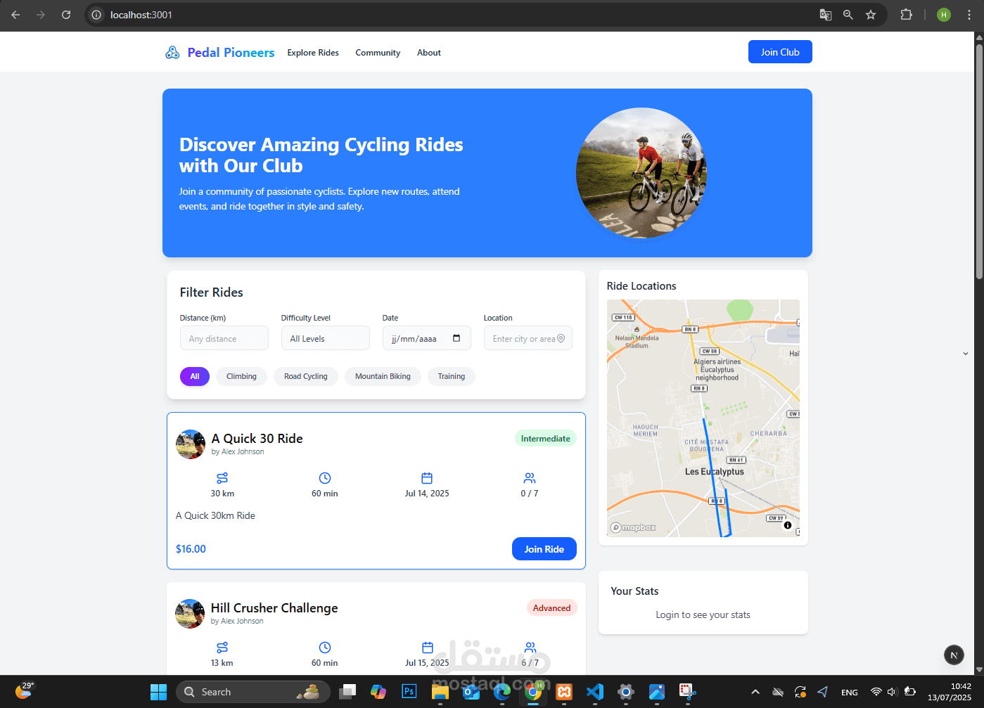 Mvp Cycling Club Website To Publish Rides And Riders can join them