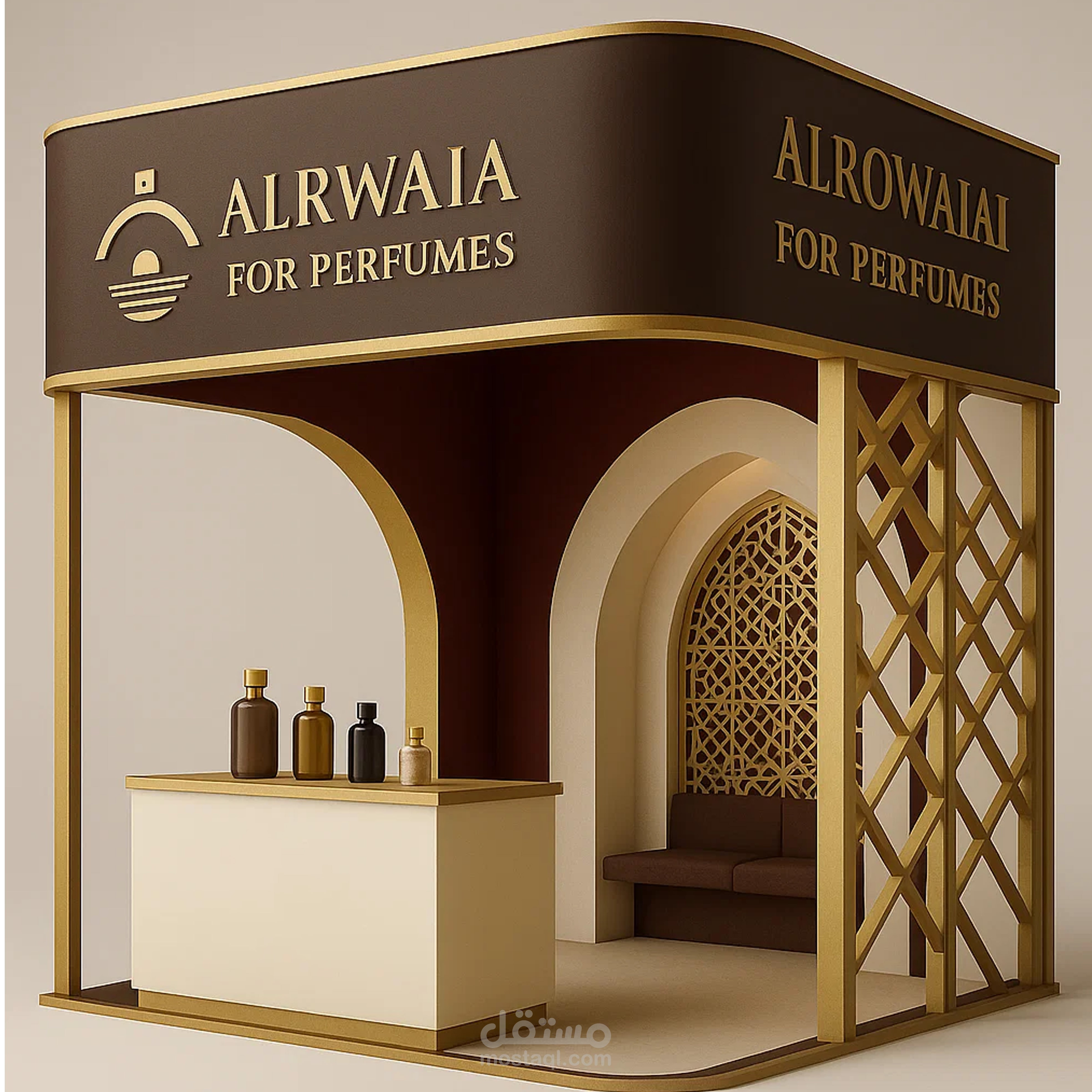خدمة تصميم بوثات Booths ومعارض متميزة