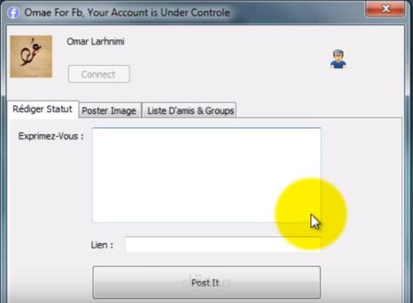 تطبيق النشر على الفايس بوك