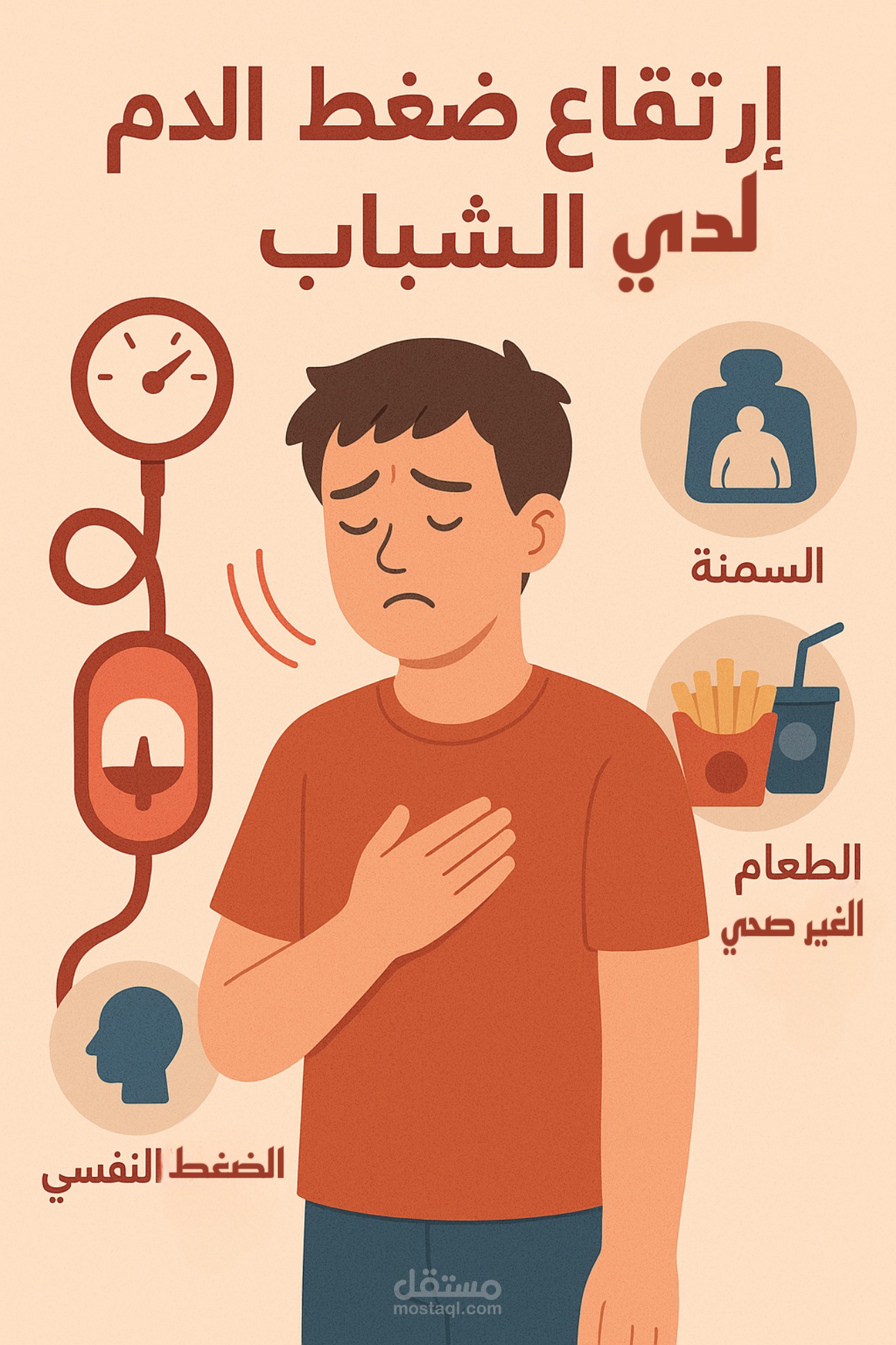 ارتفاع الضغط لدي الشباب