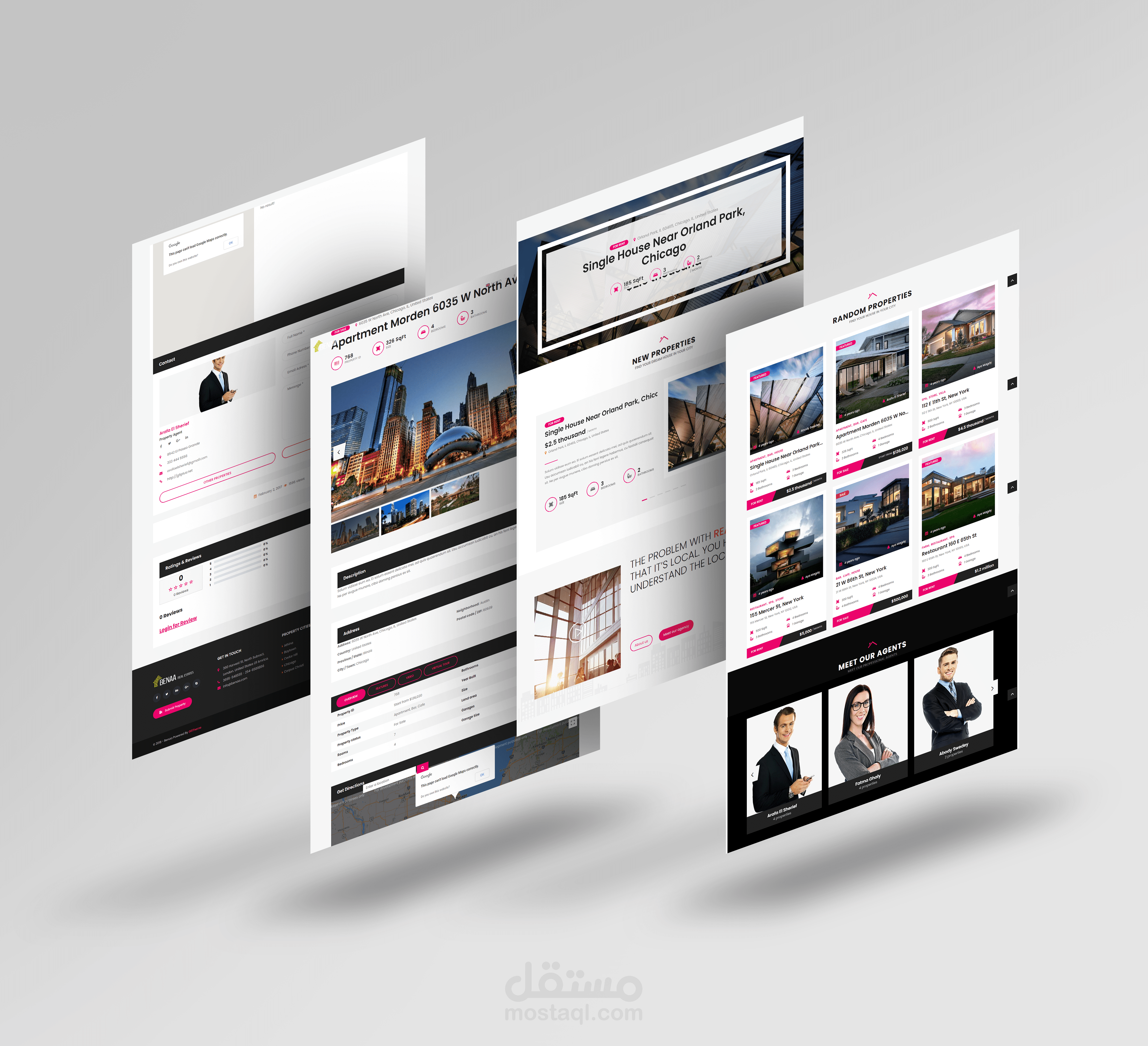 تصميم موقع وردبريس عقارات باستخدام elementor pro