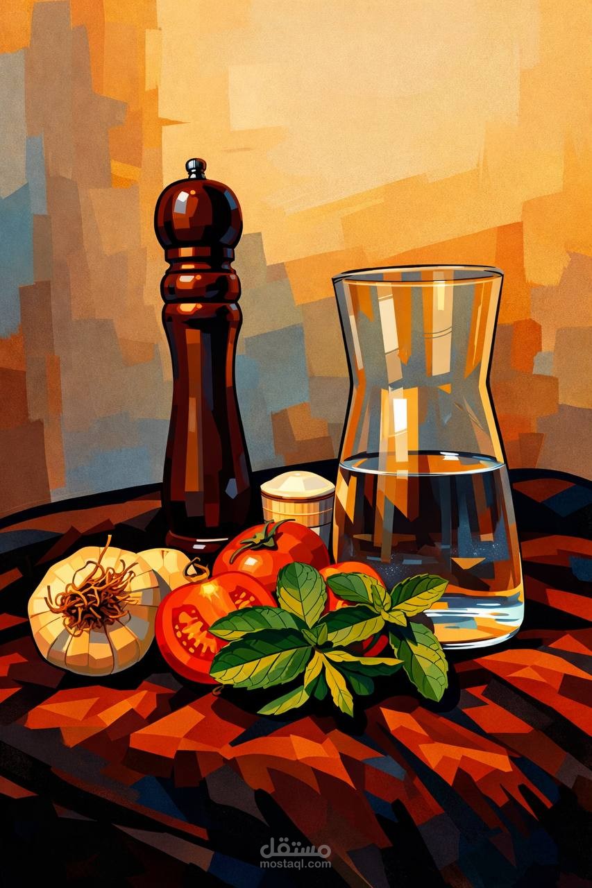لوحه مرسومه باستخدام اليستريتور