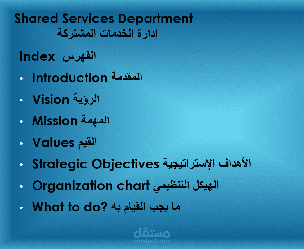 مكونات الخطة الإستراتيجية