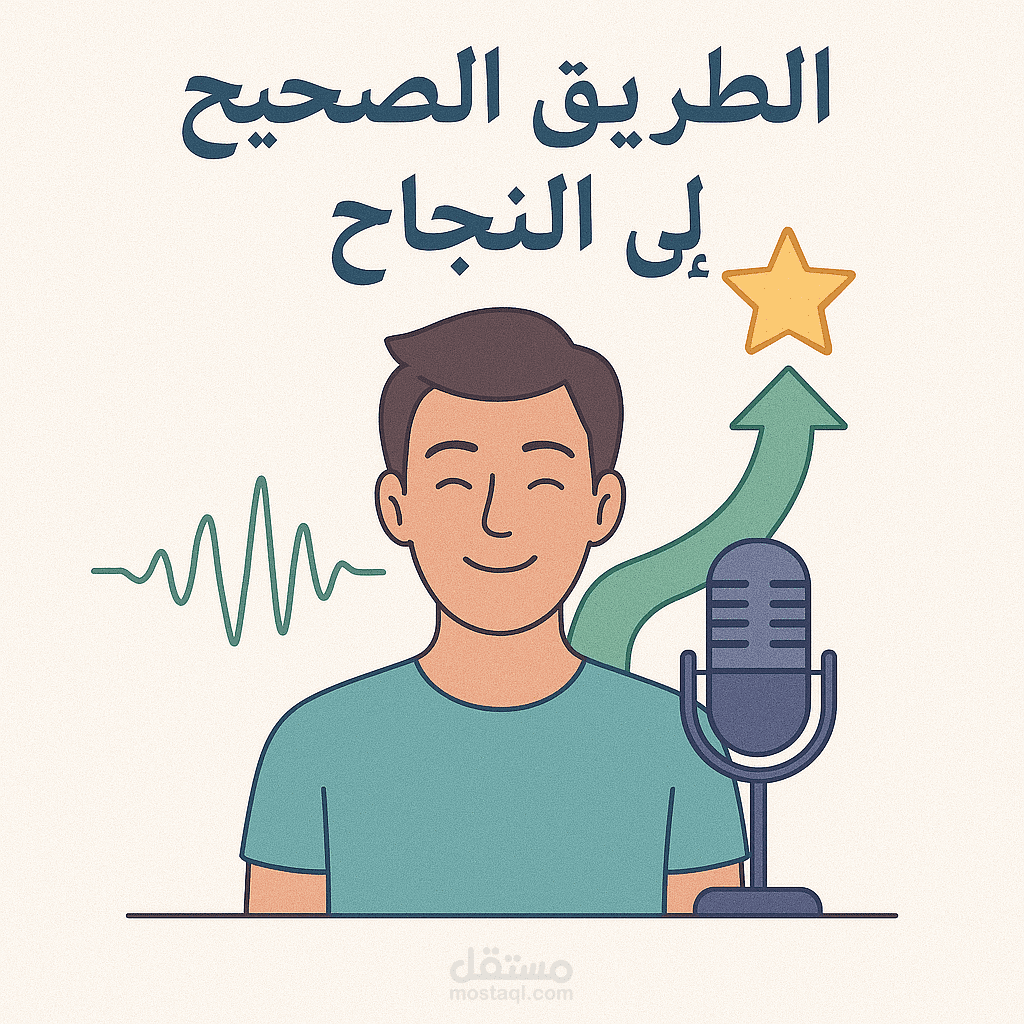 تفريغ صوتي احترافي لمقال تحفيزي: "الطريق الصحيح إلى النجاح" مع تنسيق لغوي وجمالي مميز