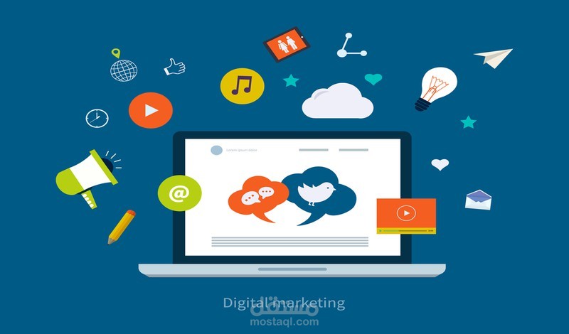 كتابة محتوى ابداعي لمنصات التواصل الاجتماعي